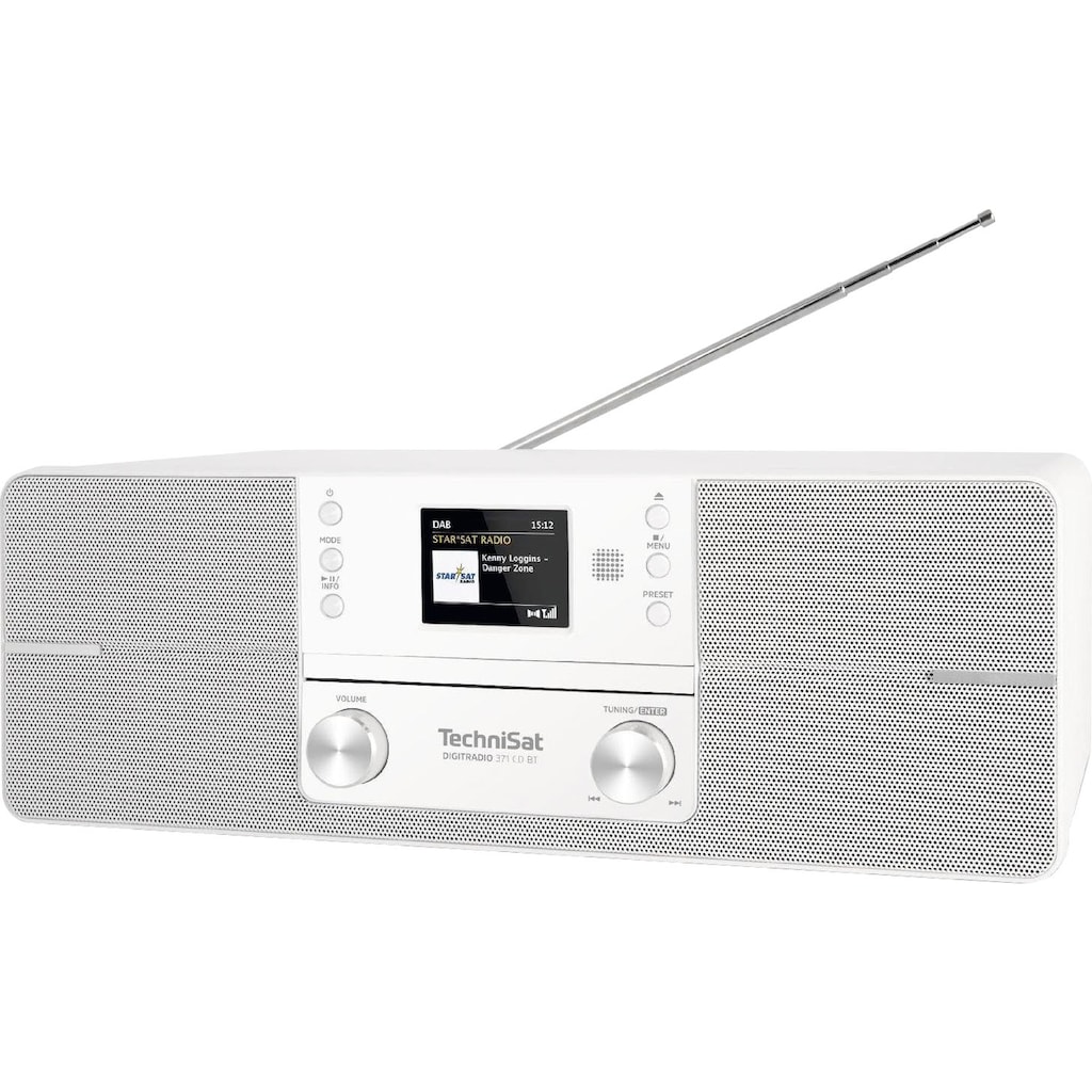 TechniSat Digitalradio (DAB+) »DIGITRADIO 371 CD BT Stereo«, (Bluetooth UKW mit RDS-Digitalradio (DAB+), CD, Bluetooth, Farbdisplay, USB