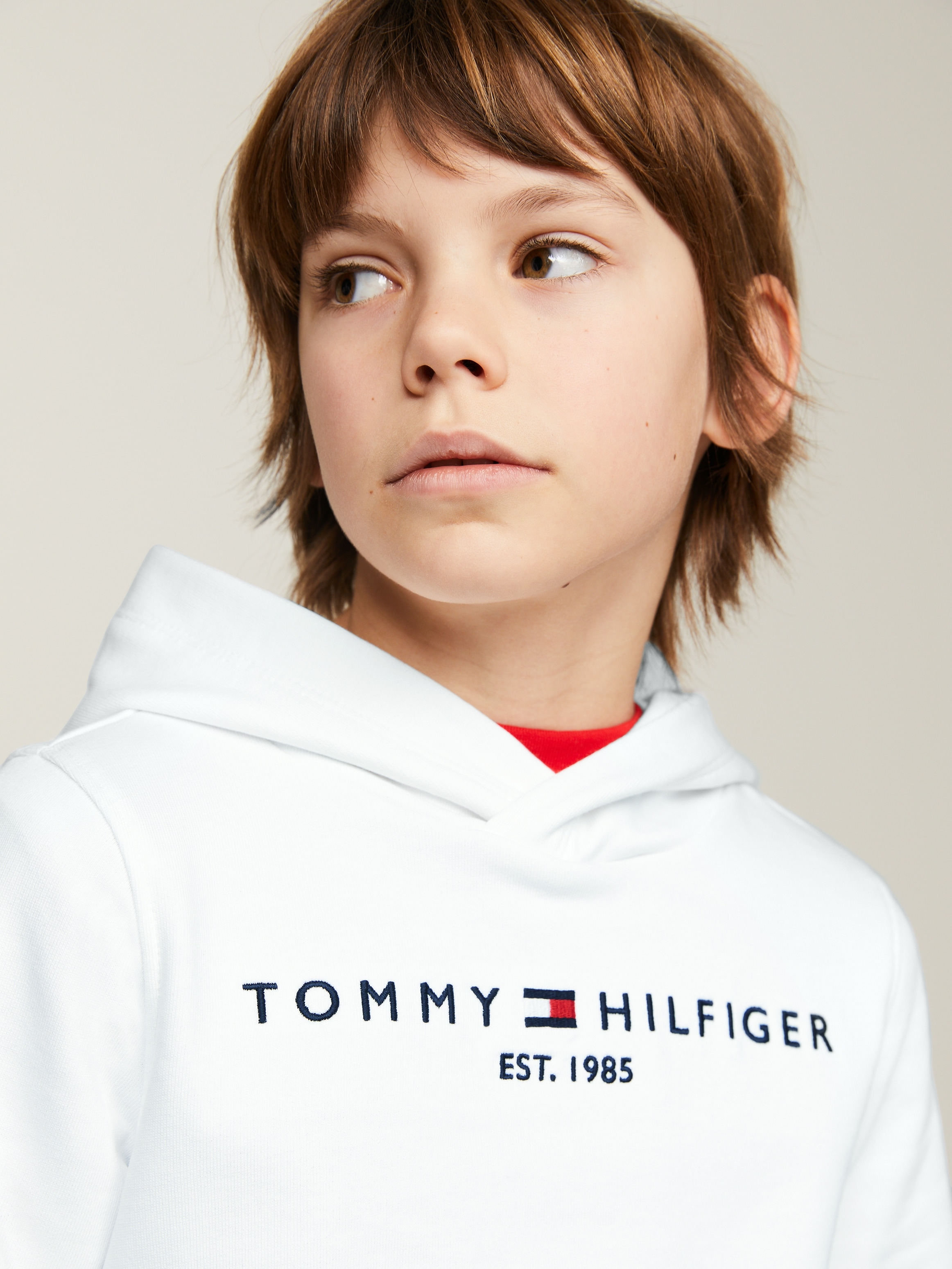 Tommy Hilfiger Hoodie »U ESSENTIAL HOODIE«, aus reiner Baumwolle