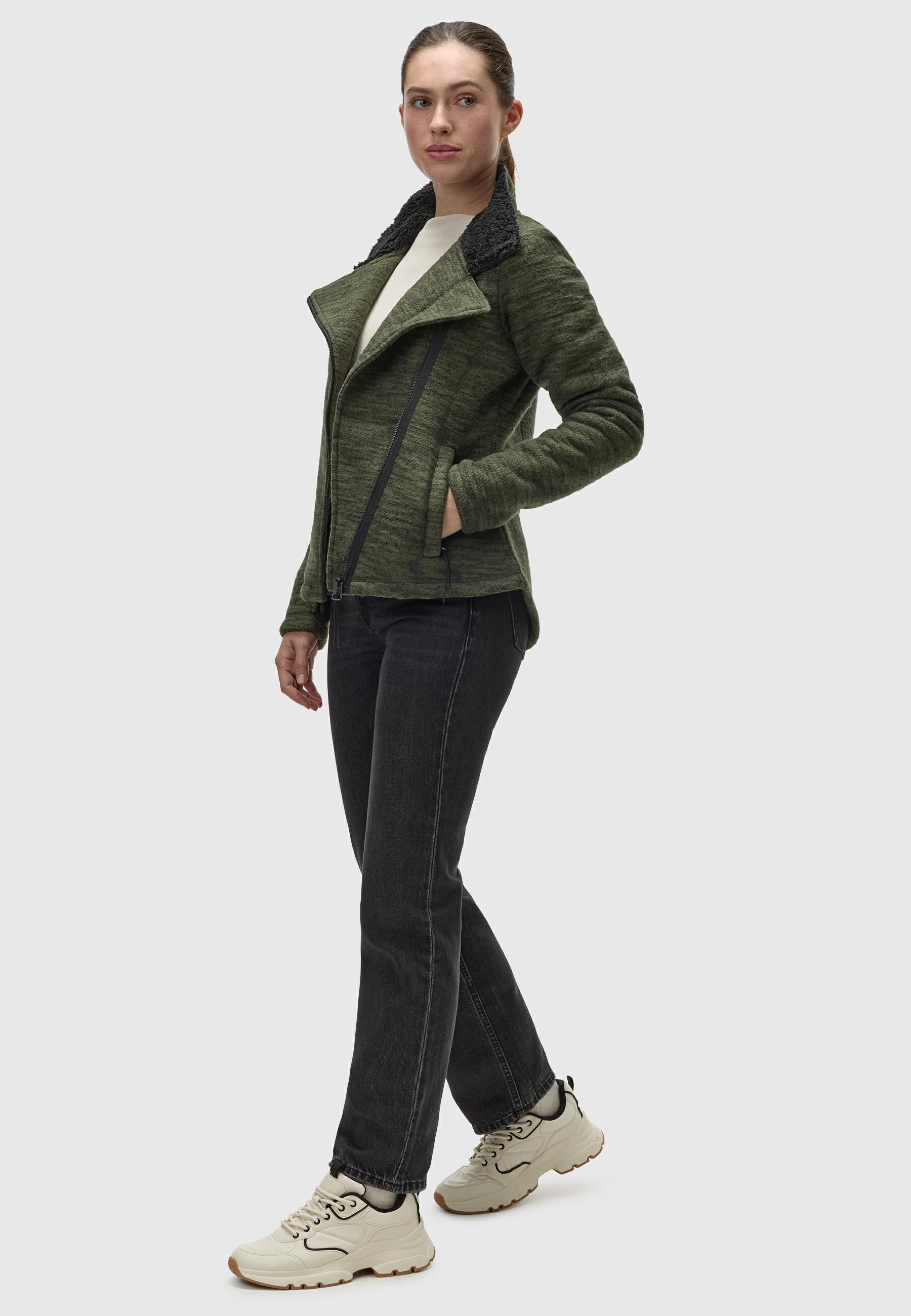 Ragwear Strickfleecejacke »Strickfleecejacke Saskie Melange«