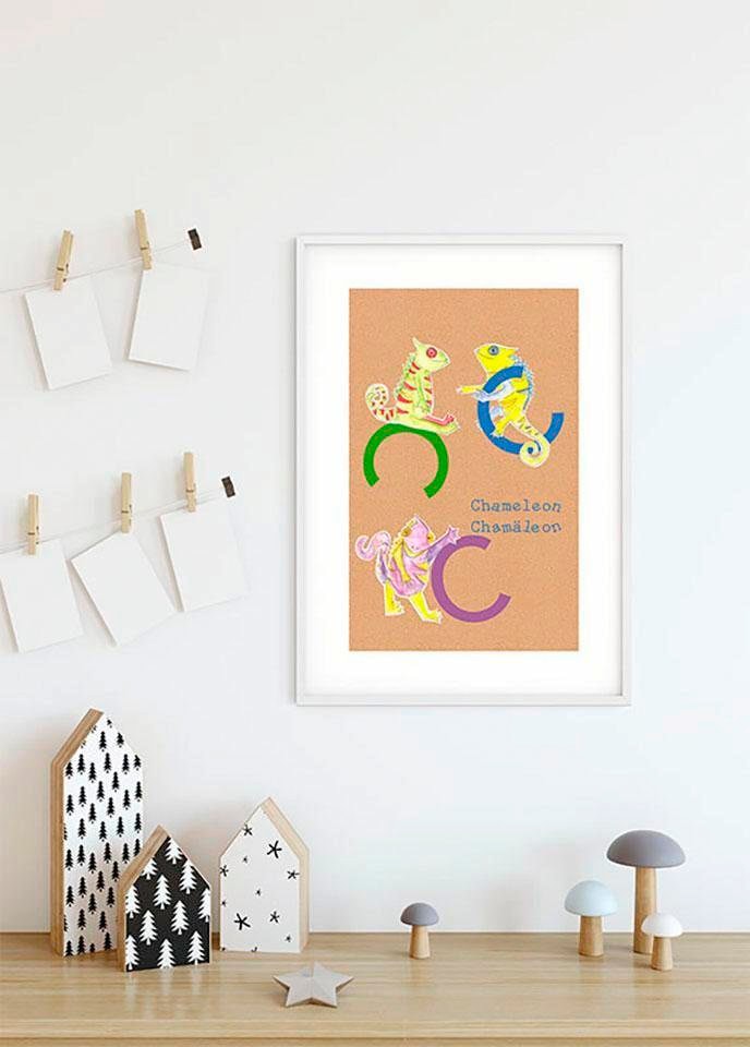 Komar Poster »ABC Animal C«, Buchstaben, (1 St.), Kinderzimmer, Schlafzimmer,  Wohnzimmer bei OTTO
