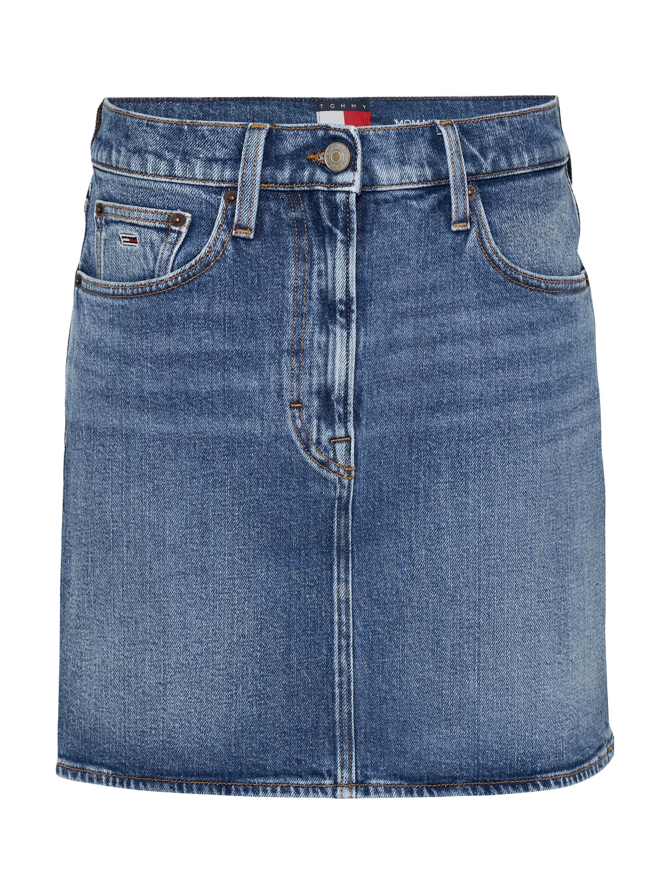 Tommy Jeans Jeansrock »MOM SKIRT BI0134«, mit Logo-Badge