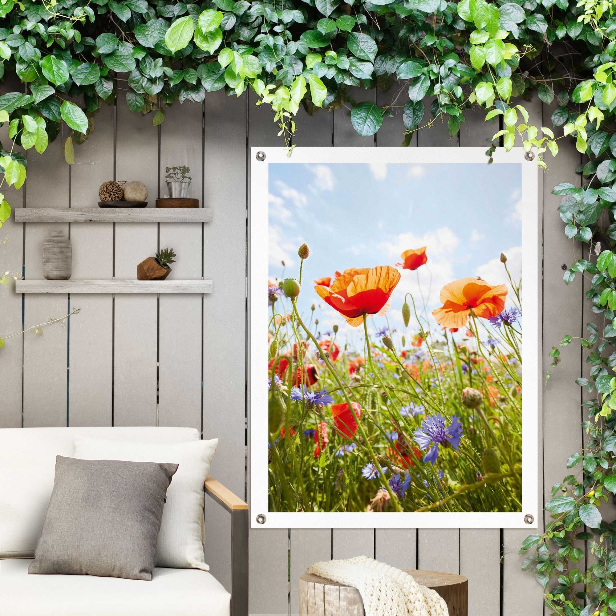 Reinders! Poster »Blumenfeld«, Outdoor für Garten oder Balkon
