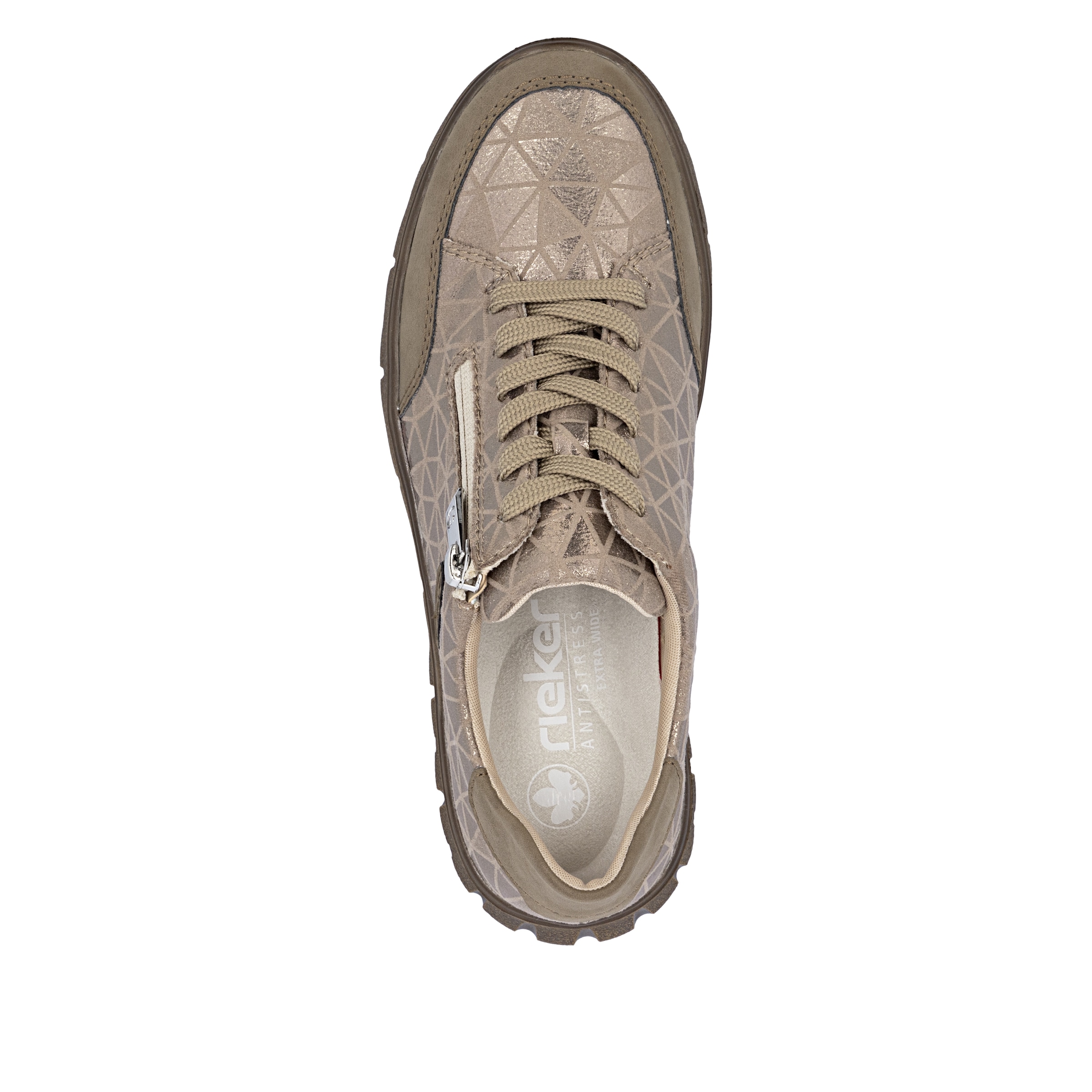 Rieker Plateausneaker, Schnürschuh, Halbschuh, Freizeitschuh in Bequemweite G (= weit)