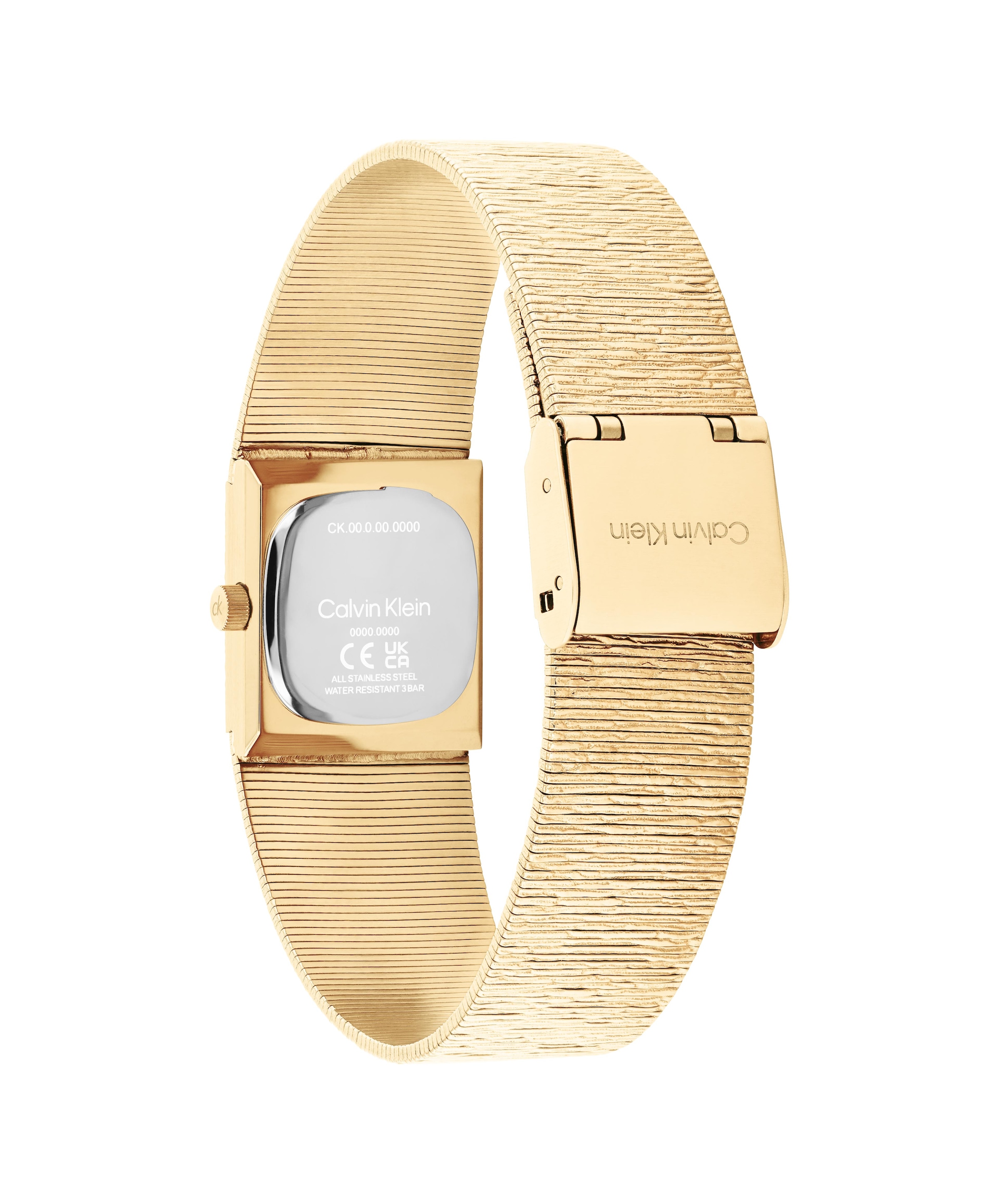 Calvin Klein Quarzuhr »SOPHISTICATED SQUARE« Armbanduhr, Damenuhr, Edelstahlarmband, analog