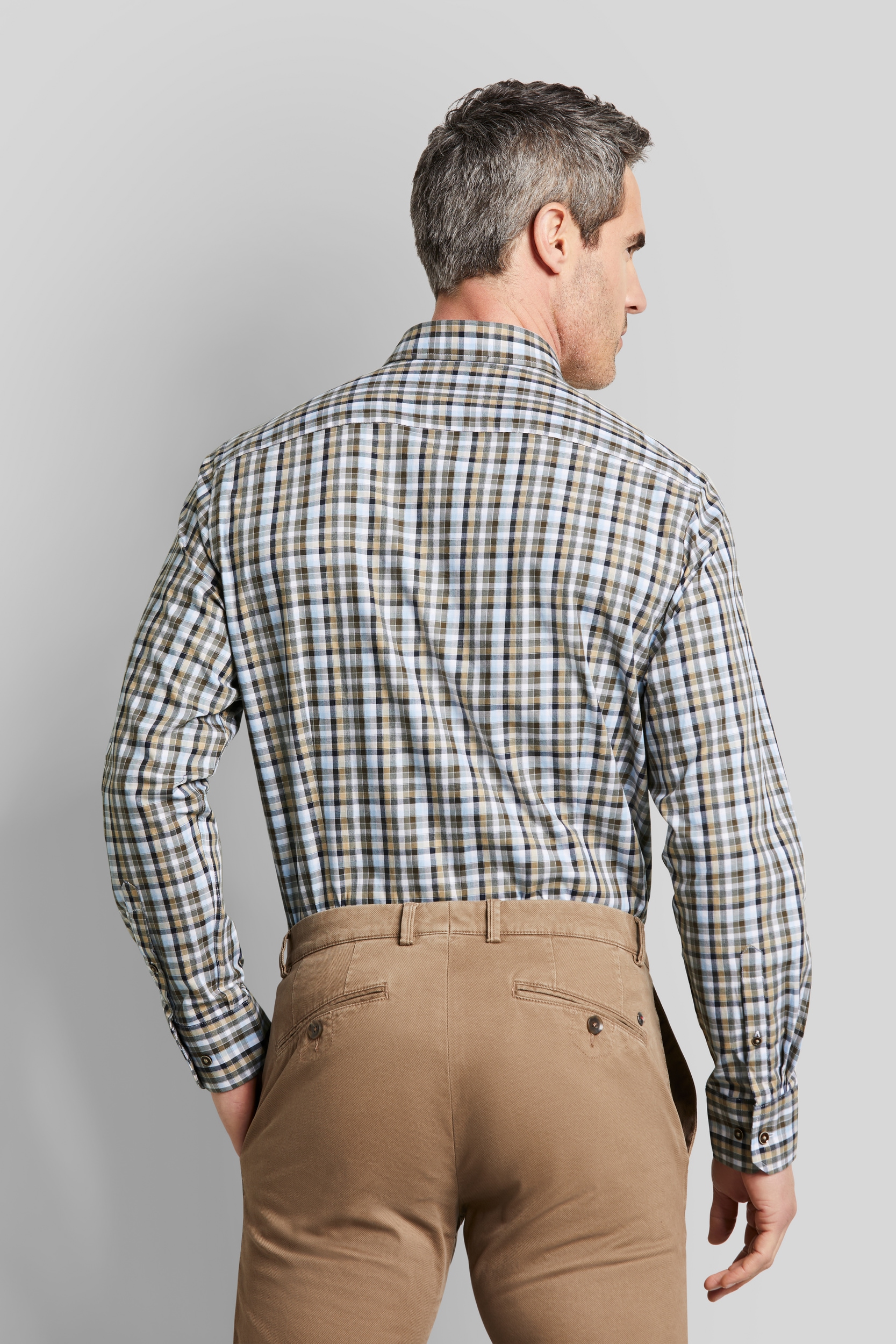 bugatti Langarmhemd »Modern Fit«, mit Button-Down-Kragen