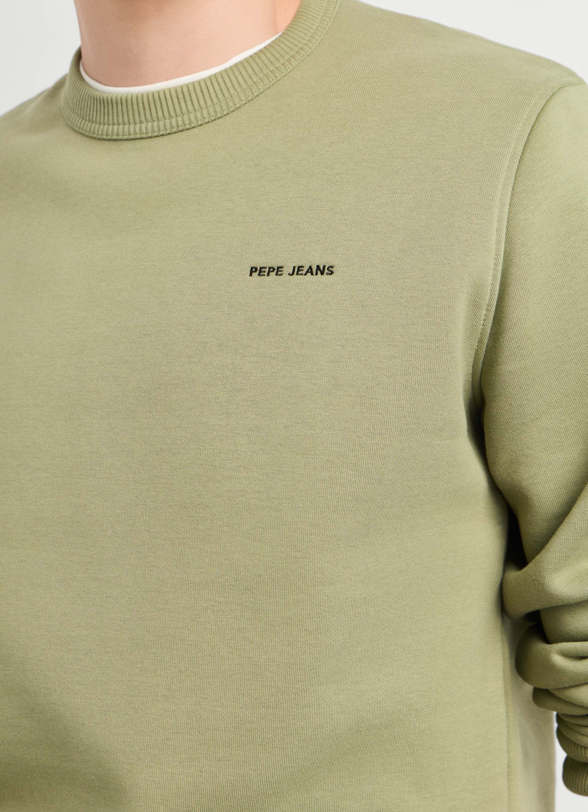 Pepe Jeans »JEFFERSON CREW«, mit Logostickerei, Baumwollmix
