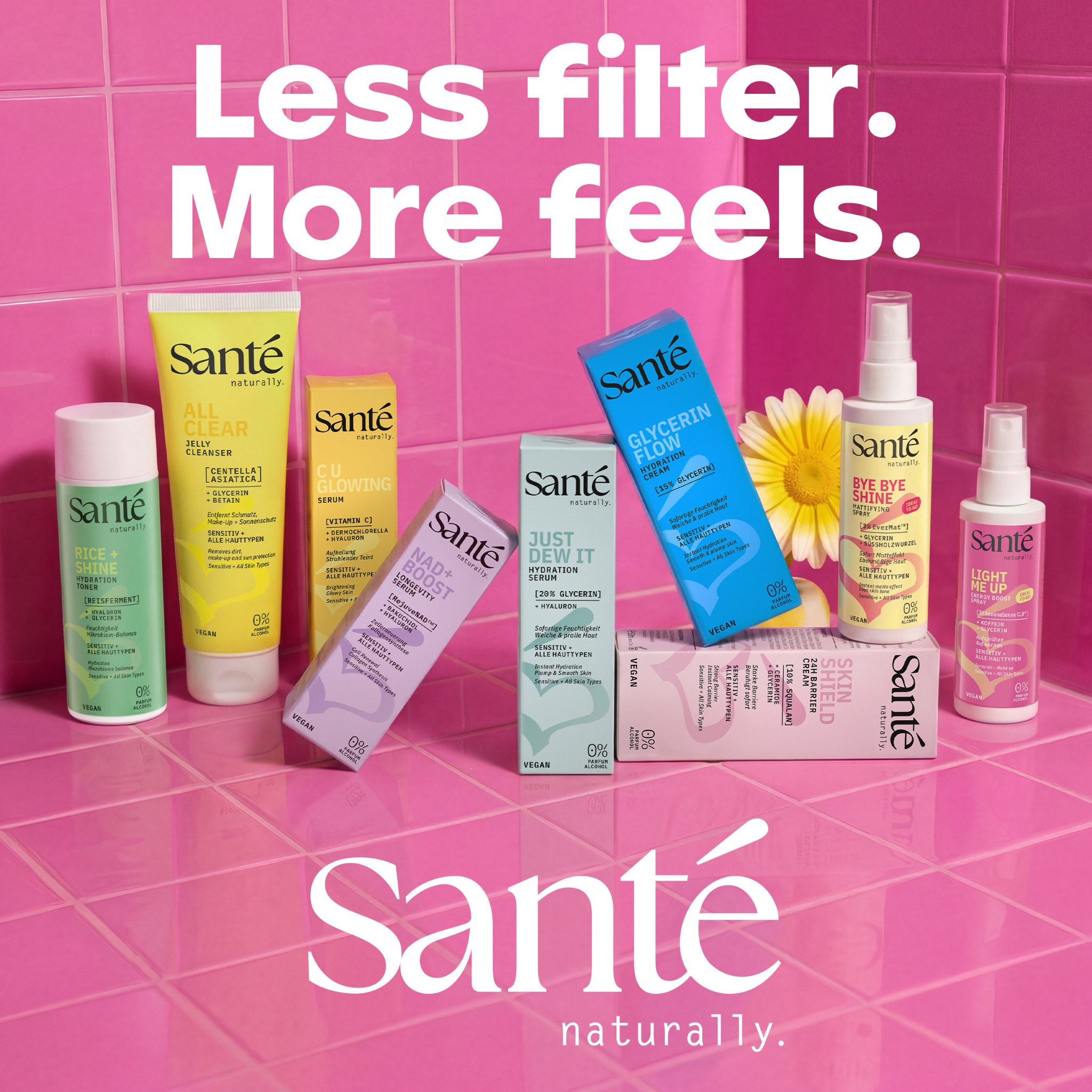 SANTE Gesichtsspray »LIGHT ME UP ENERGY BOOST SPRAY« mit leichter Nebel-Formel, für alle Hauttypen