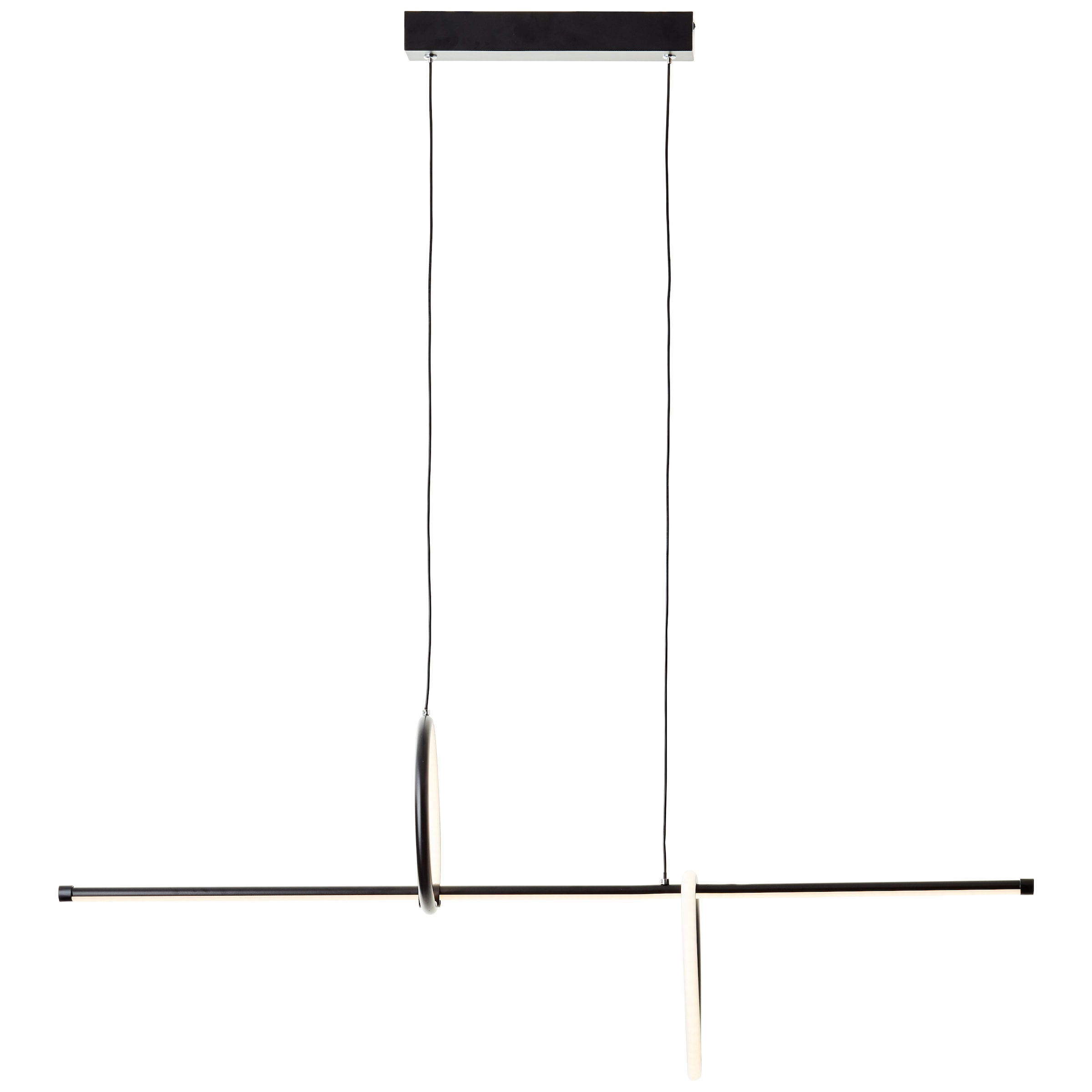 Brilliant LED Pendelleuchte »Zeus«, Höhe 150 cm, Breite 101 cm, 5200 lm, verstellbar, Aluminium, schwarz