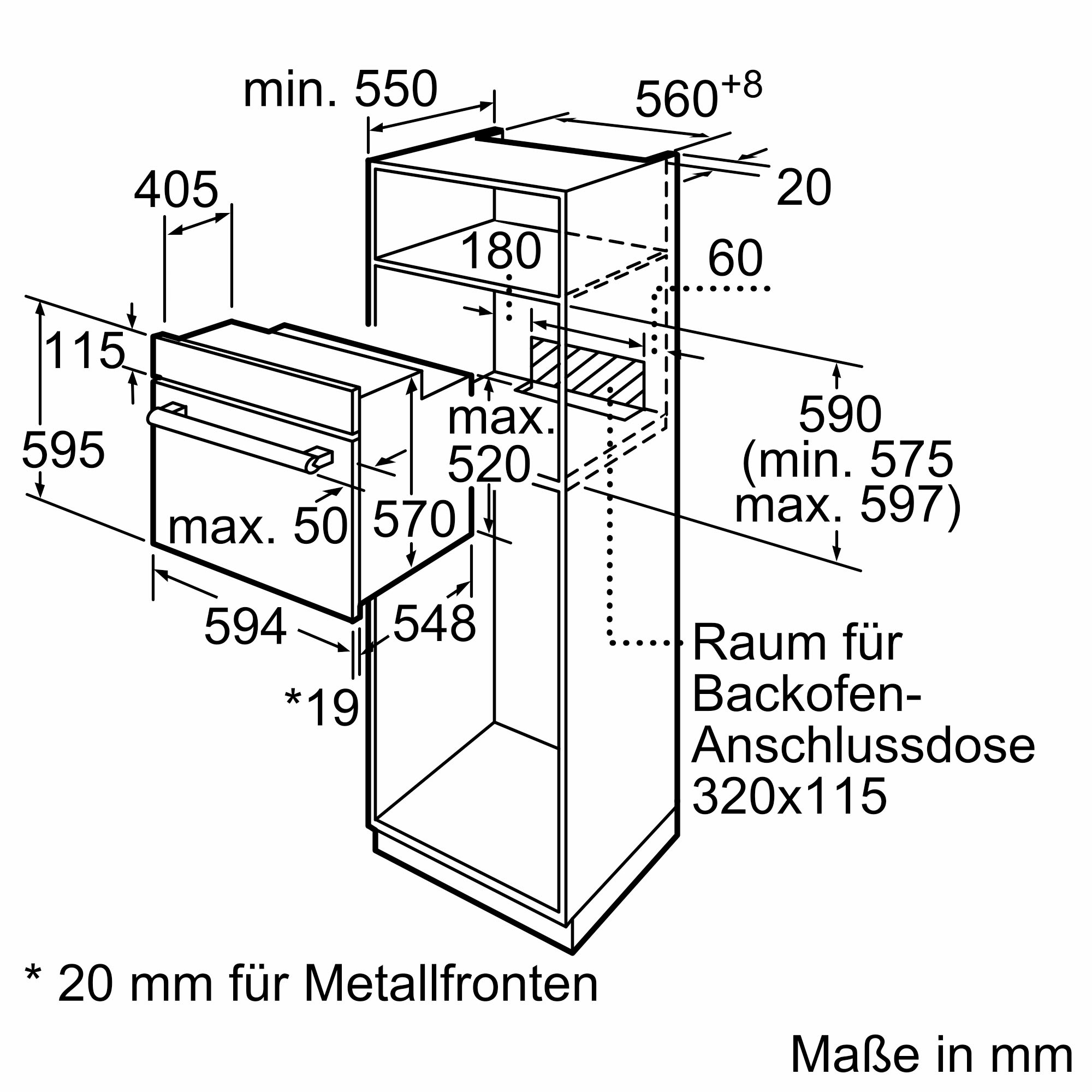 Constructa Einbaubackofen  »CF2M60060«