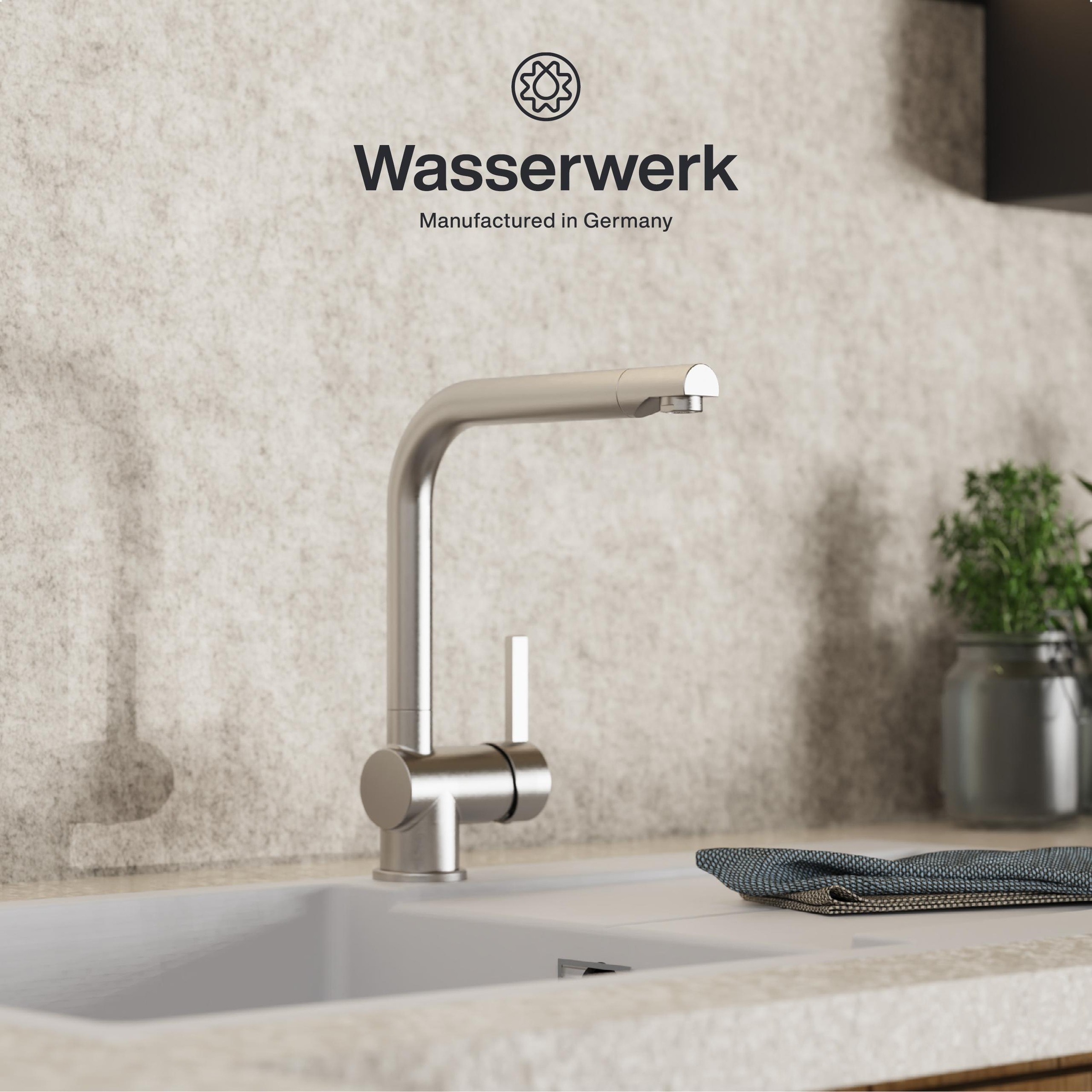 WASSERWERK Spültischarmatur »WK 4, Wasserhahn, Küche, Einhebelmischer«