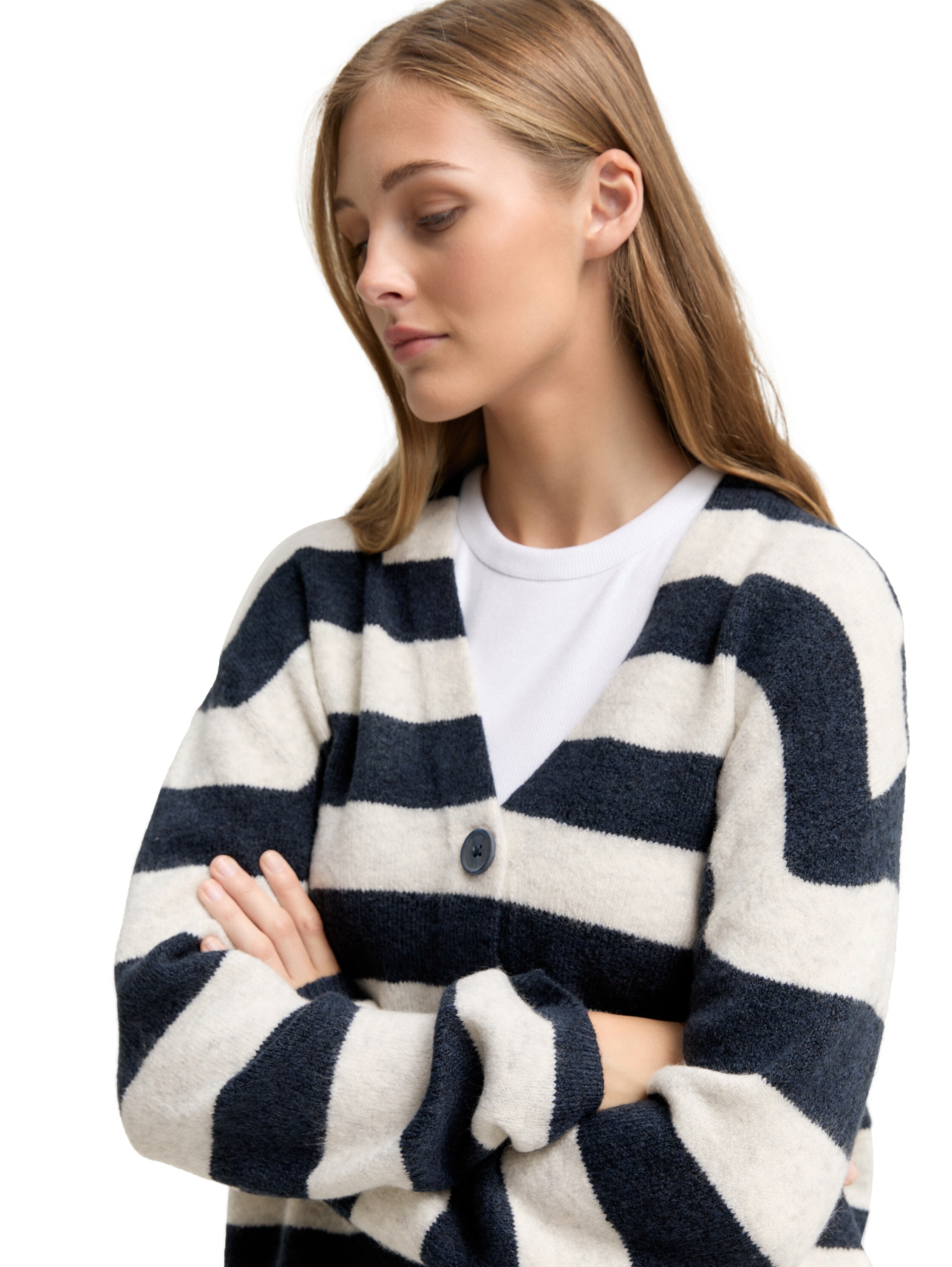 TOM TAILOR Denim Cardigan, mit V-Ausschnitt