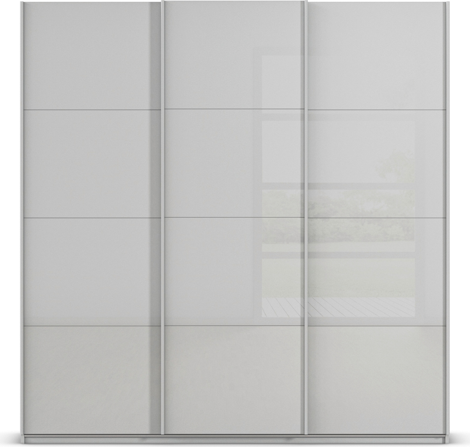 OTTO home Schwebetürenschrank »Kleiderschrank Schrank Garderobe AGORDO mit Glasfront« Breiten 203/271/315/360 cm, Höhen 210/229 cm,  durchdachte Innenausstattung, in 4 Breiten und 2 Höhen MADE IN GERMANY