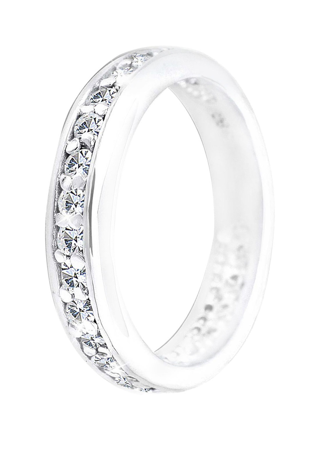 Elli Silberring »Ring Memoire 925 Silber, mit Kristallen von Swarovski®«