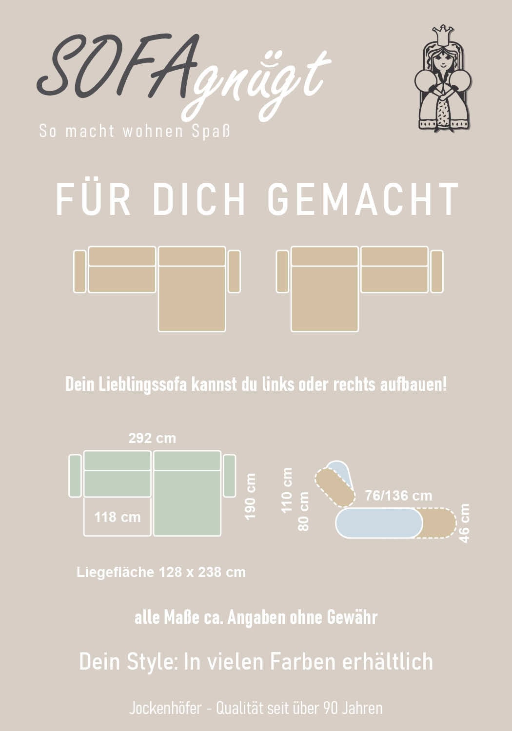 Jockenhöfer Gruppe Ecksofa »Racer, L-Form, B: 290cm, mit 60 cm elektrischer Sitztiefenverstellung« 140kg Belastbarkeit je Sitz, verstellbaren Kopfstützen, USB-Ports