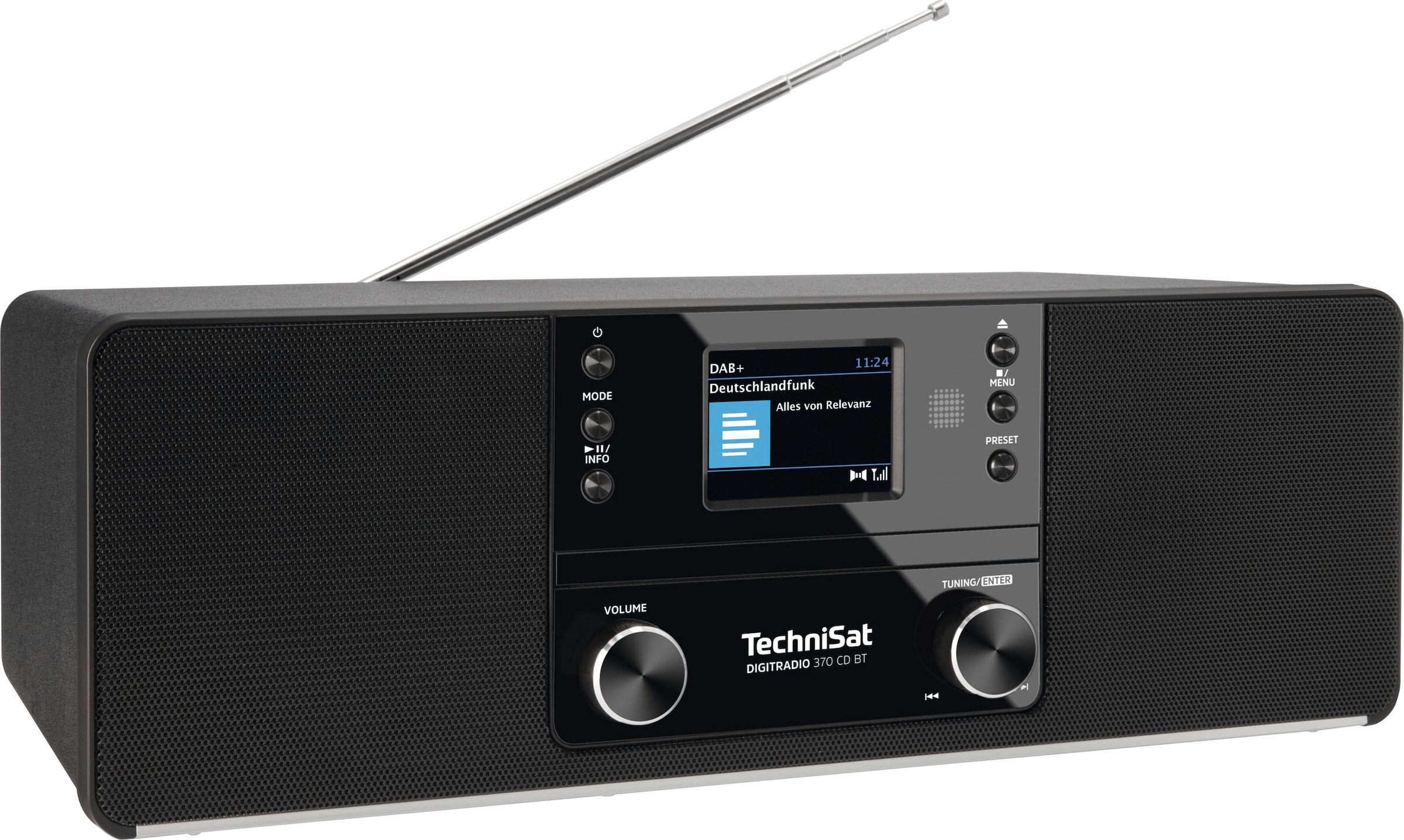 TechniSat Digitalradio (DAB+) »DIGITRADIO 370 CD BT«, (Bluetooth UKW mit RDS-Digitalradio (DAB+) 10 W)