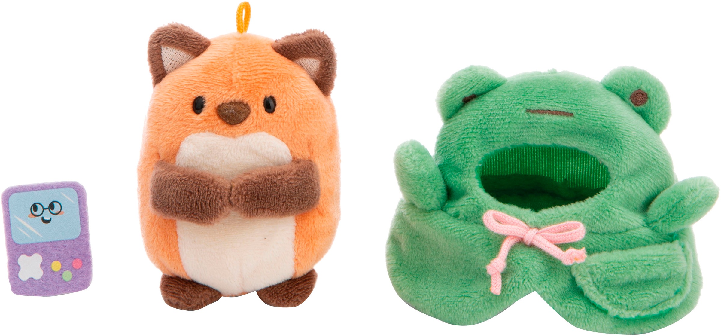 Nici Kuscheltier »mymochi, Fuchs Geeks, 8 cm«, mit Video Spiel und Froschkostüm, in Geschenkbox