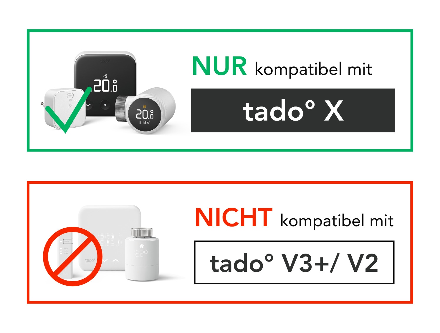 Tado Heizkörperthermostat »Bridge + 6x Smartes Heizkörperthermostat (Line X)«