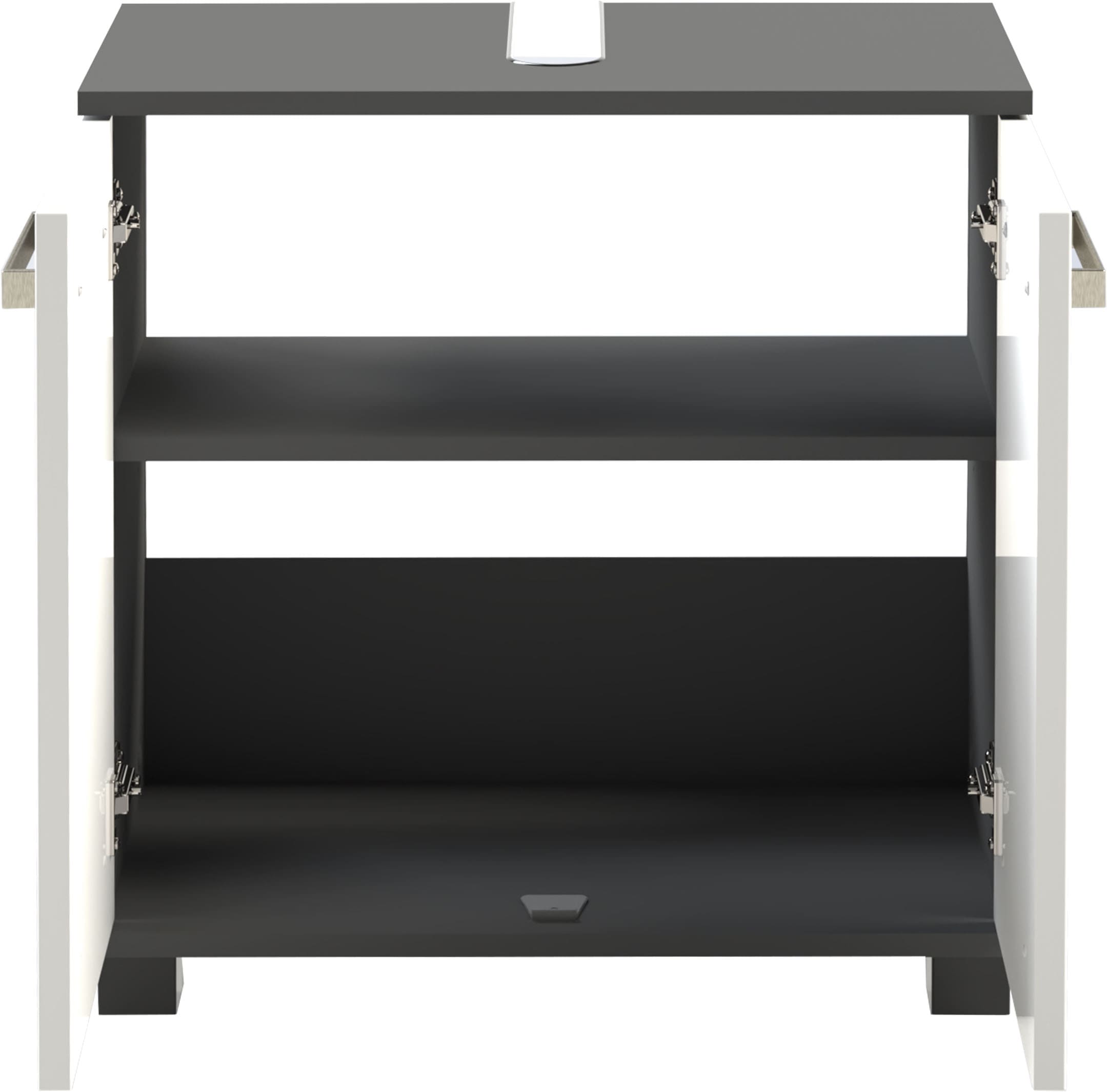 Schildmeyer Waschbeckenunterschrank »ADANA, Breite 59,8 cm, 2 Türen, Siphonausschnitt, MADE IN GERMANY« 1 Stk. tlg. tiefgezogene MDF-Fronten mit umlaufender Rahmenprägung,MADE IN GERMANY
