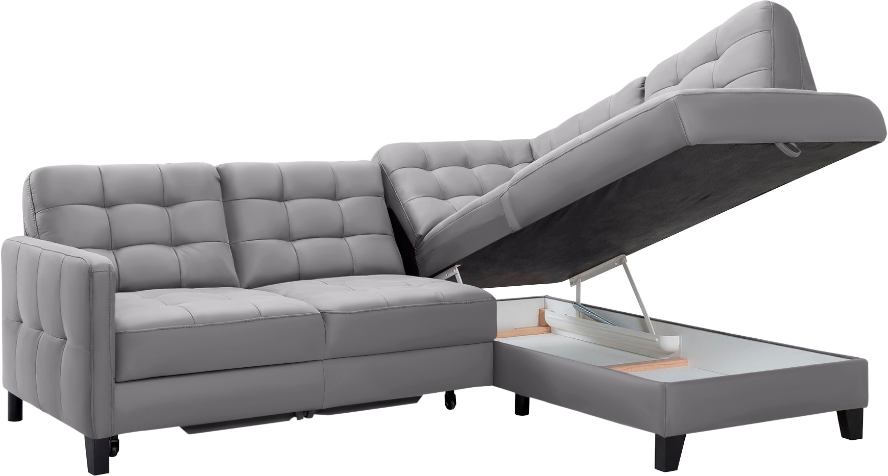 exxpo - sofa kaufen Bettkasten, vielen wahlweise Bezugsqualitäten Ecksofa und mit bei »Elio«, fashion in OTTO Bettfunktion