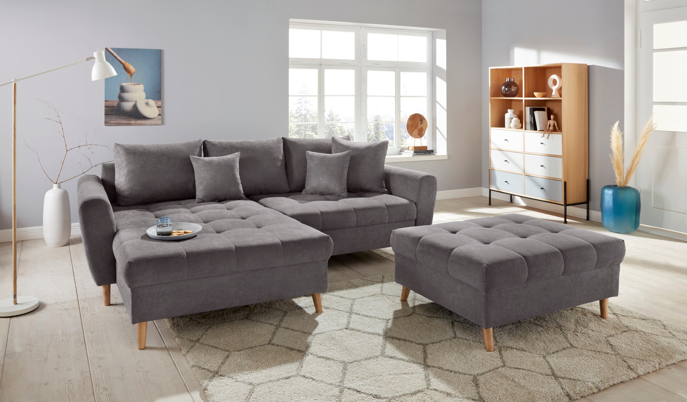 andas Ecksofa »Blackburn Luxus«, mit besonders