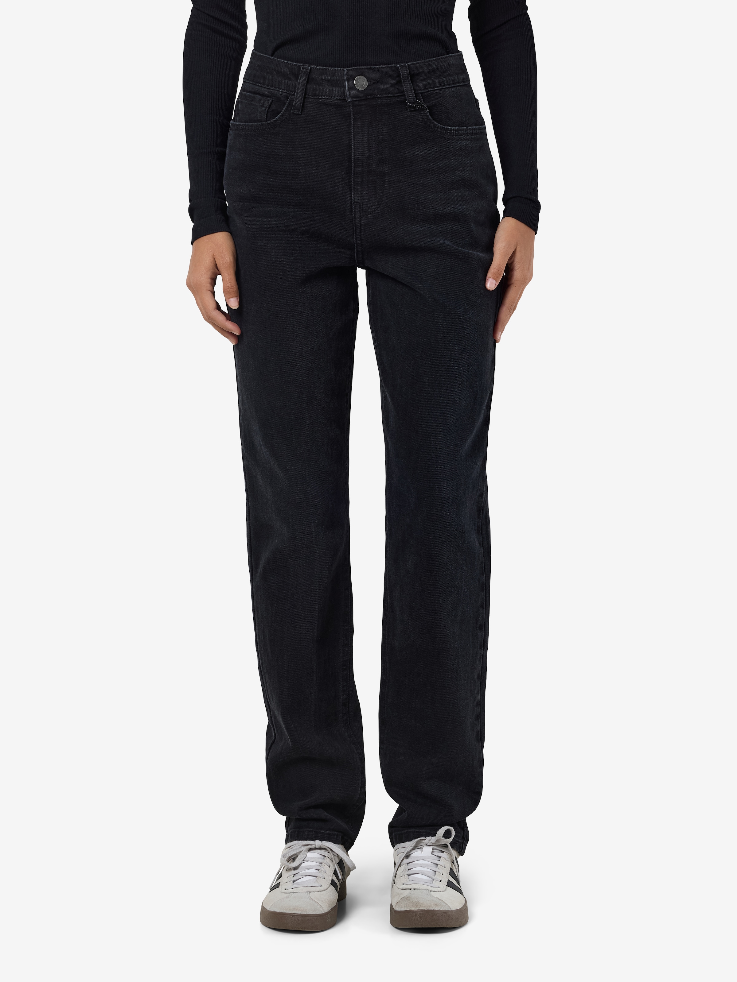 Noisy may High-waist-Jeans »NMDAISY HW MOM FIT JEAN BLACK FWD NOOS«