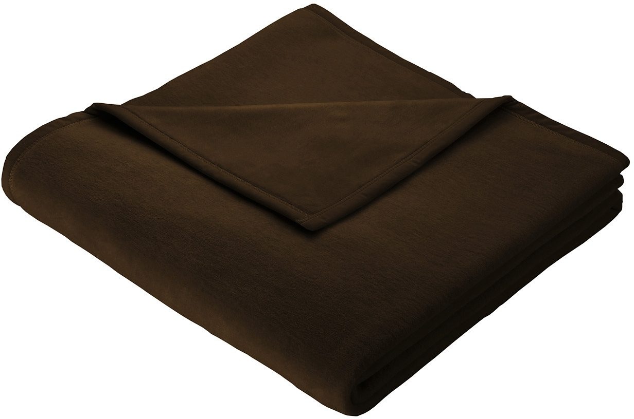 Biederlack Wohndecke »Orion Cotton«, mit Veloursband-Einfassung, Kuscheldecke