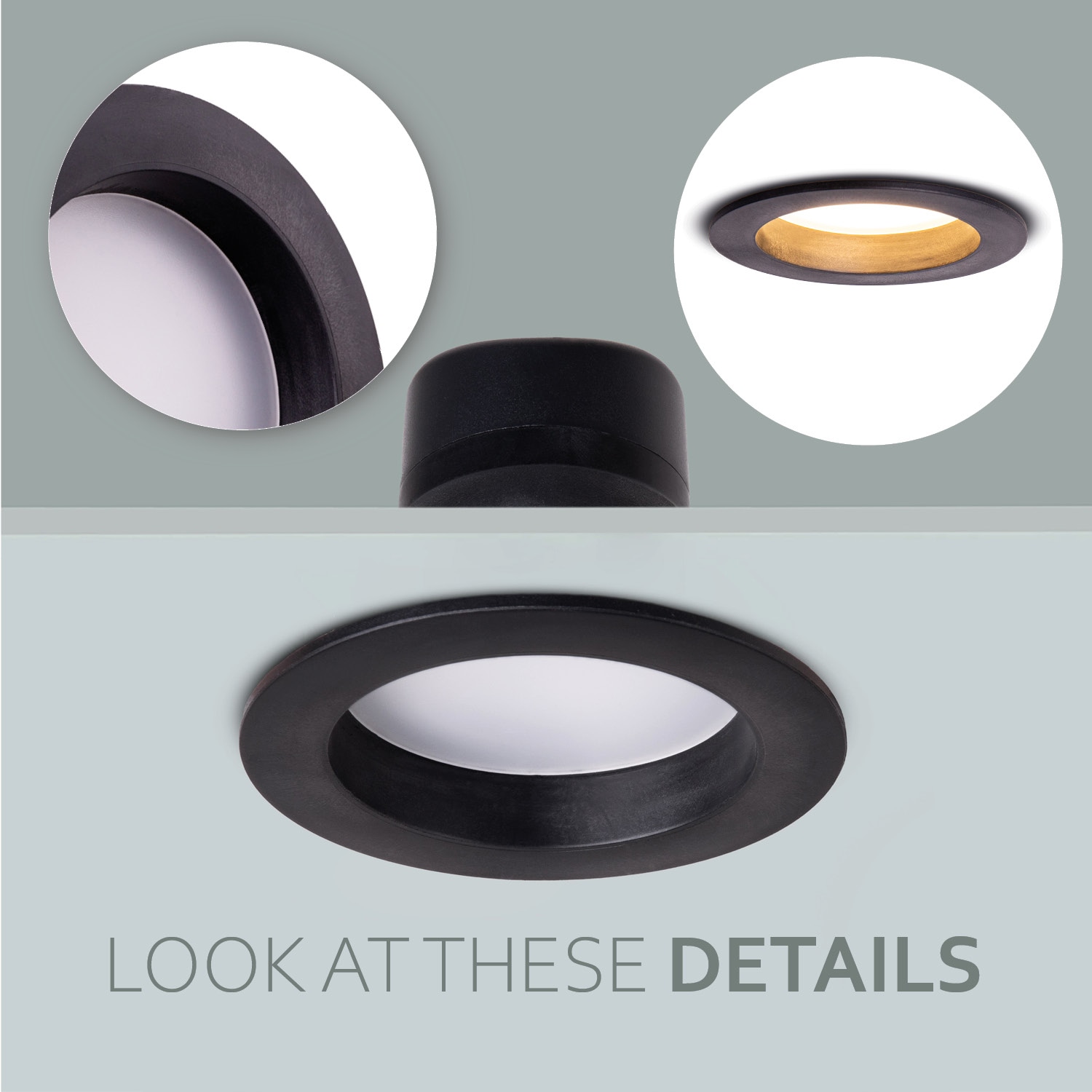 Paco Home Einbauleuchte »Senta«, LED Einbaustrahler LED Strahler Spotlight Flach 3er Set 3000K