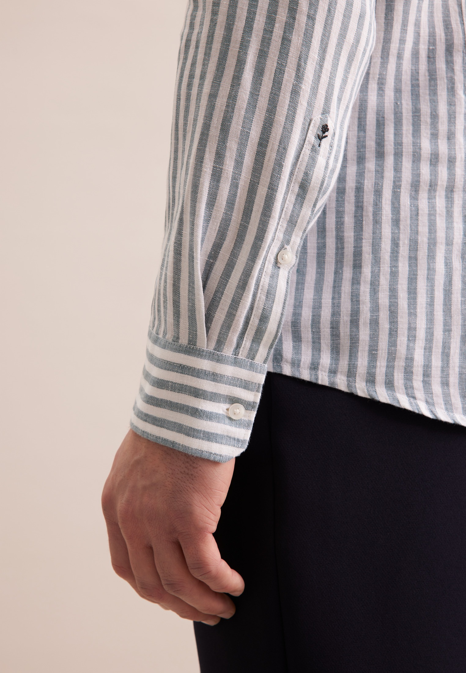 seidensticker Businesshemd »Slim« Slim 1/1 Kentkragen Streifen