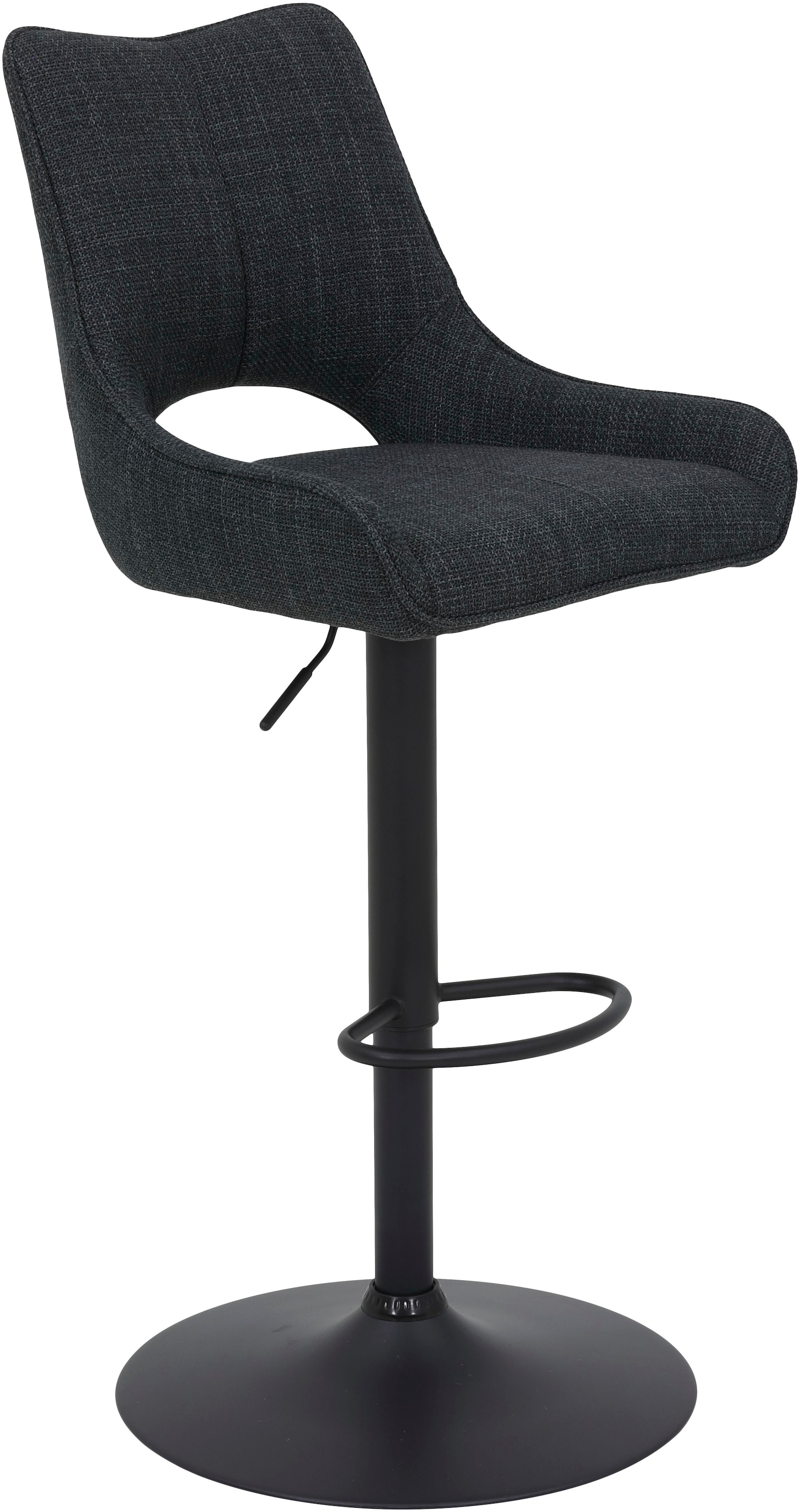 HELA Barhocker »ROCKPORT«, (Set), drehbar,höhenverstellbar,Gasdruckfeder,Rückenausschnitt,Tellerfuß