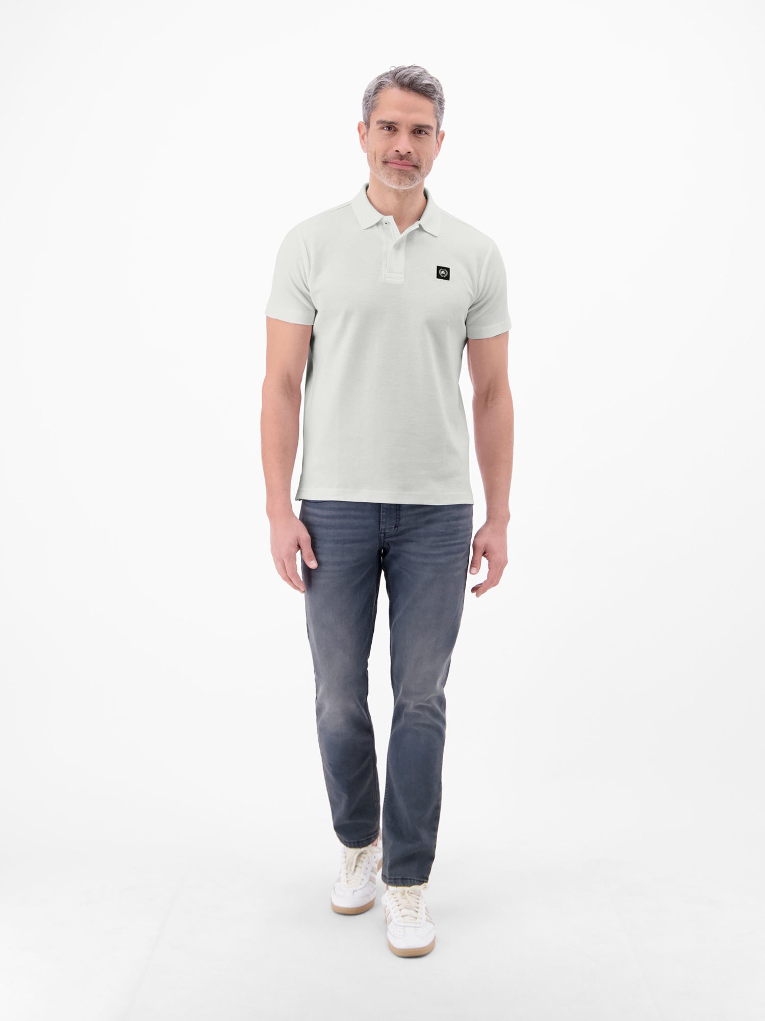 LERROS Poloshirt »Poloshirt mit Waffelstruktur aus 100 % Baumwolle«