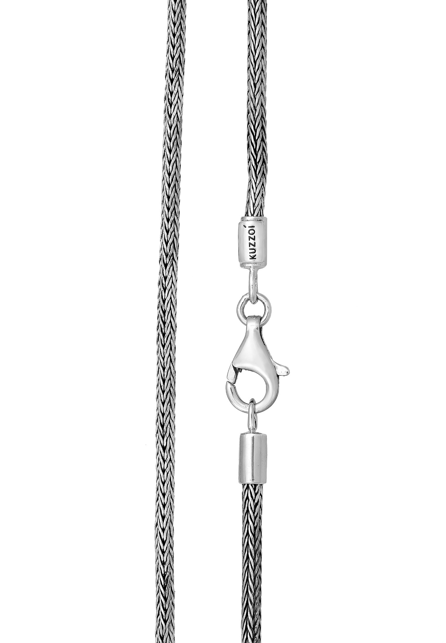 Kuzzoi Kette mit Anhänger »Halskette Herren Schlangenkette Motorrad Bike 925 Silber«