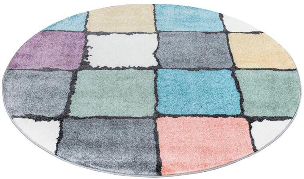 Carpet City Teppich »YOUNG919«, rund, 11 mm Höhe, Moderner Jugend- Kinder Teppich, ideal für Jugendzimmer