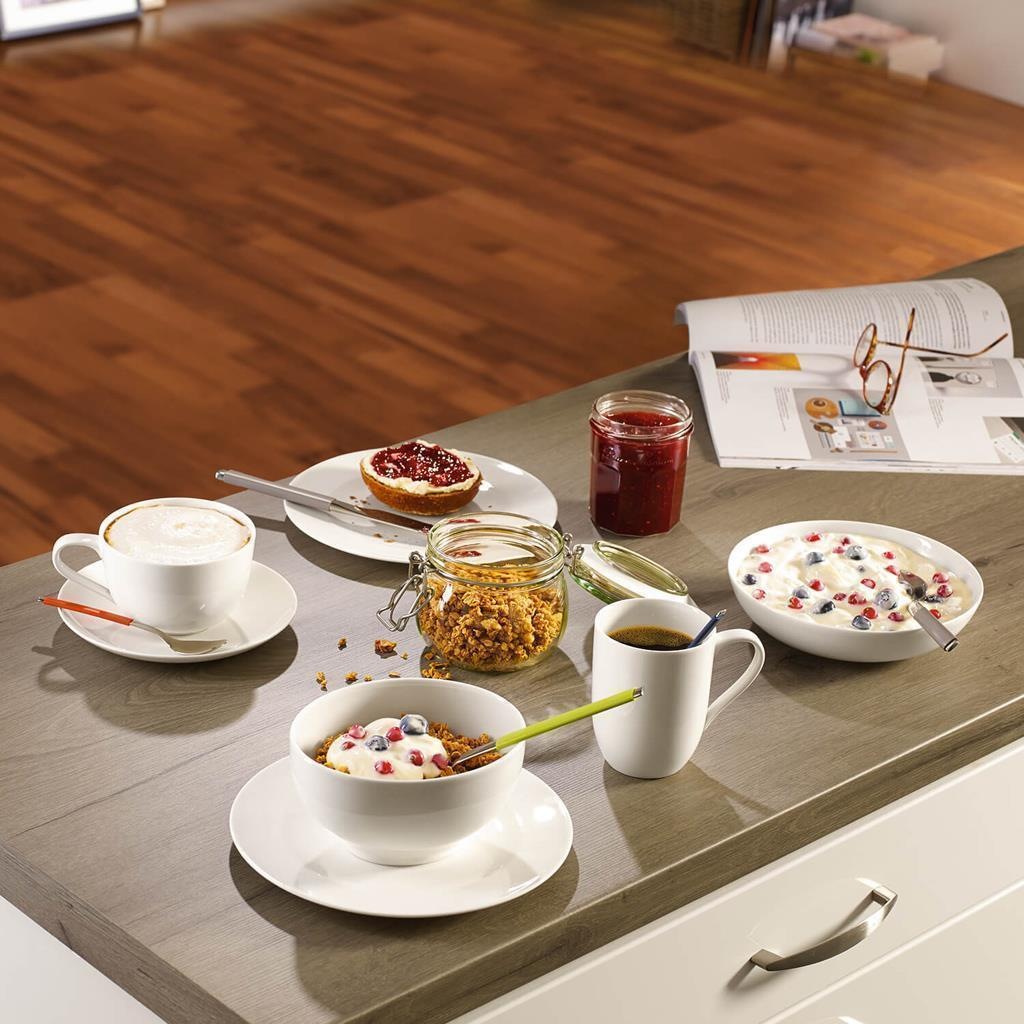 Villeroy & Boch Geschirr-Set »Kaffeeservice For Me 18er Set weiß« Spülmaschinengeeignet, Mikrowellengeeignet