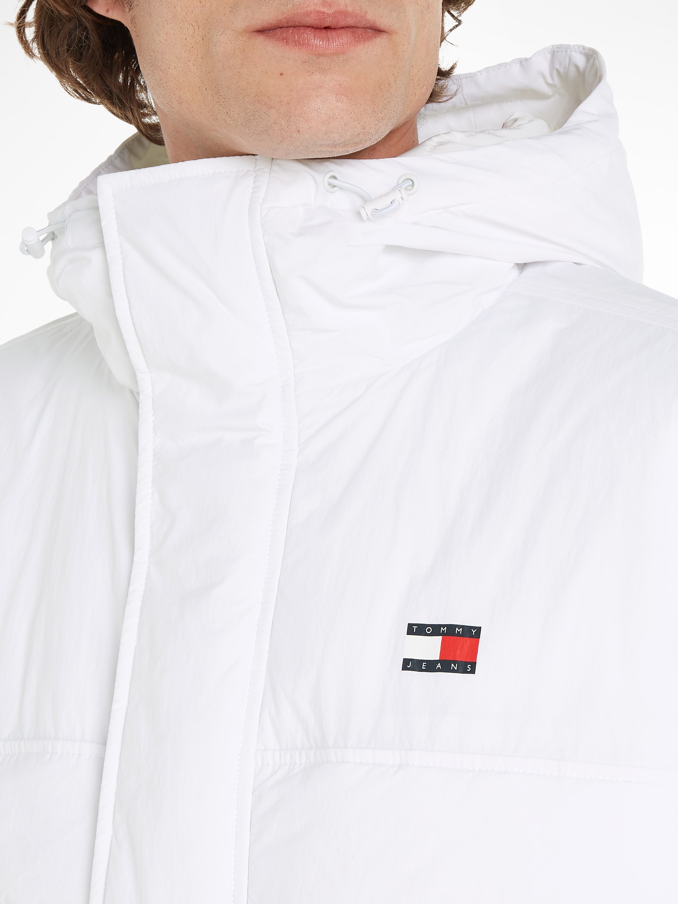 Tommy Jeans Steppjacke »TJM PADDED OVZ CHICAGO EXT«, mit Kapuze, mit Kapuze