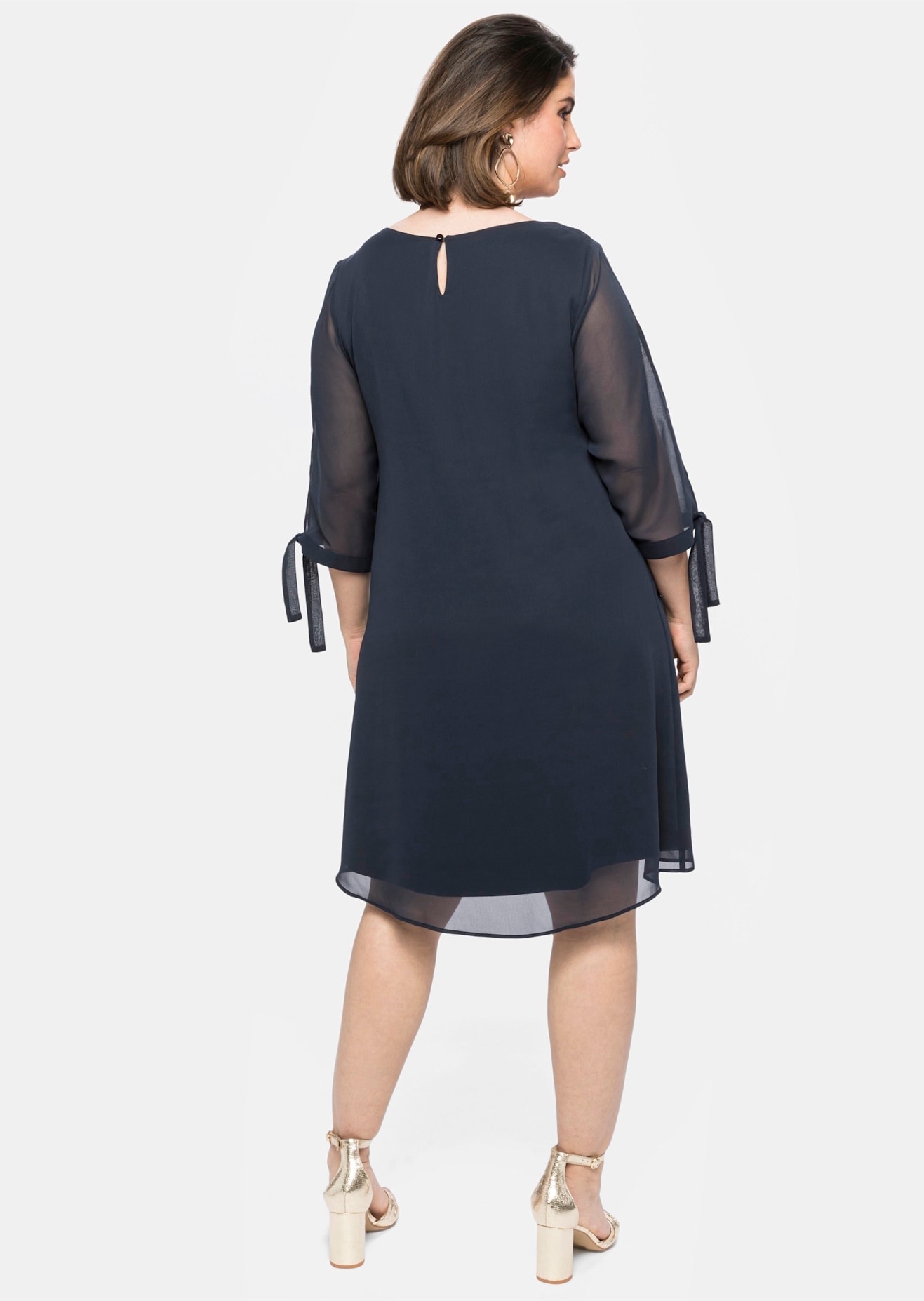 Sheego Chiffonkleid »Chiffonkleid«