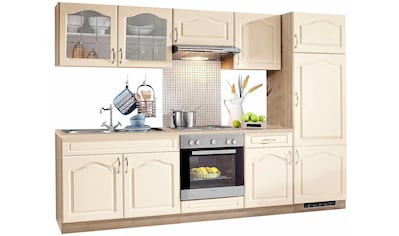 wiho Küchen Küchenzeile »Linz«, mit E-Geräten, Breite 270 cm, mit Edelstahl-Kochmulde kaufen