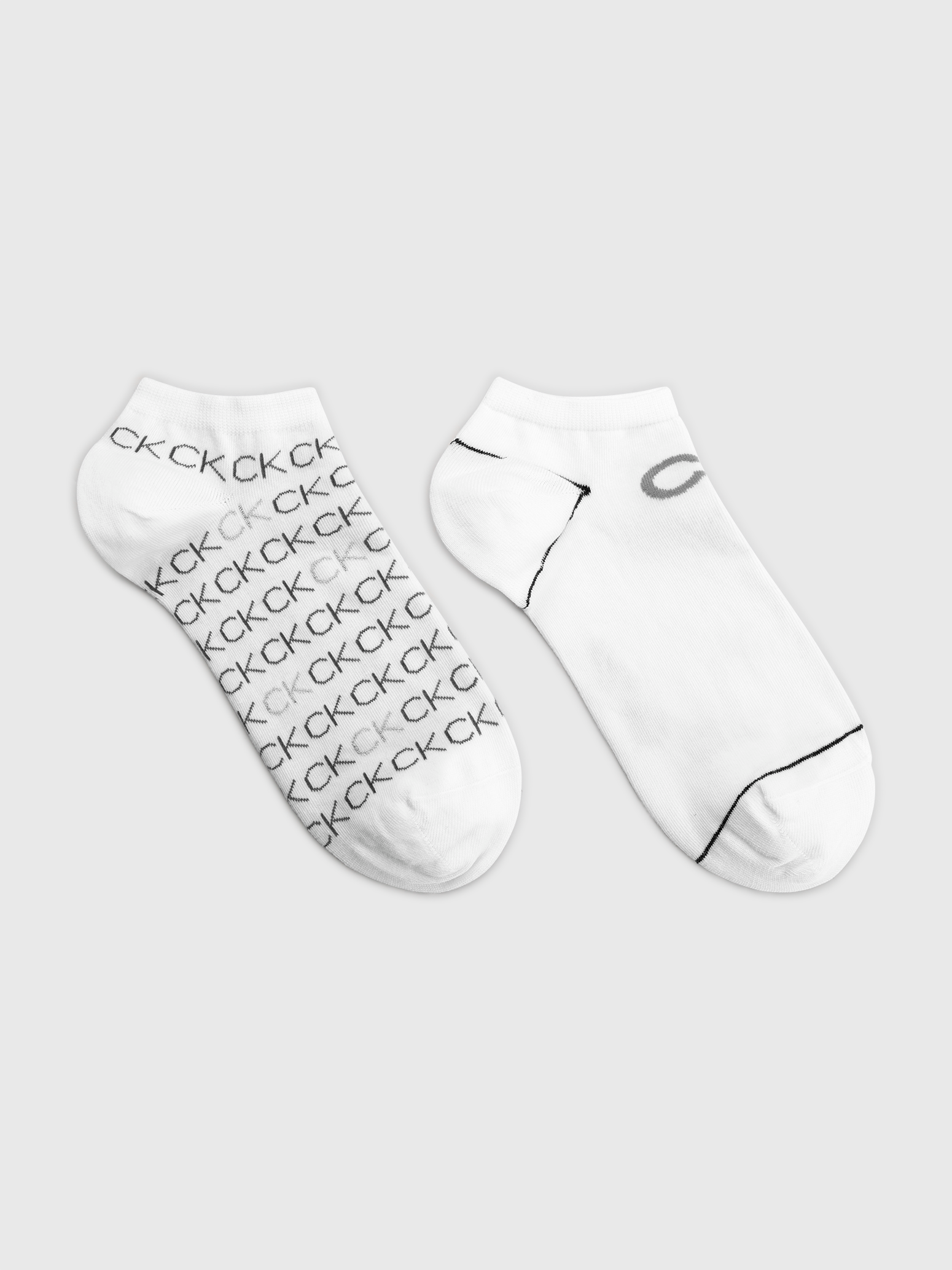 Calvin Klein Jeans Sneakersocken »CK WOMEN SNEAKER 2P ALL OVER LOGO«, (2 Paar), Einheitsgröße, flexible Passform