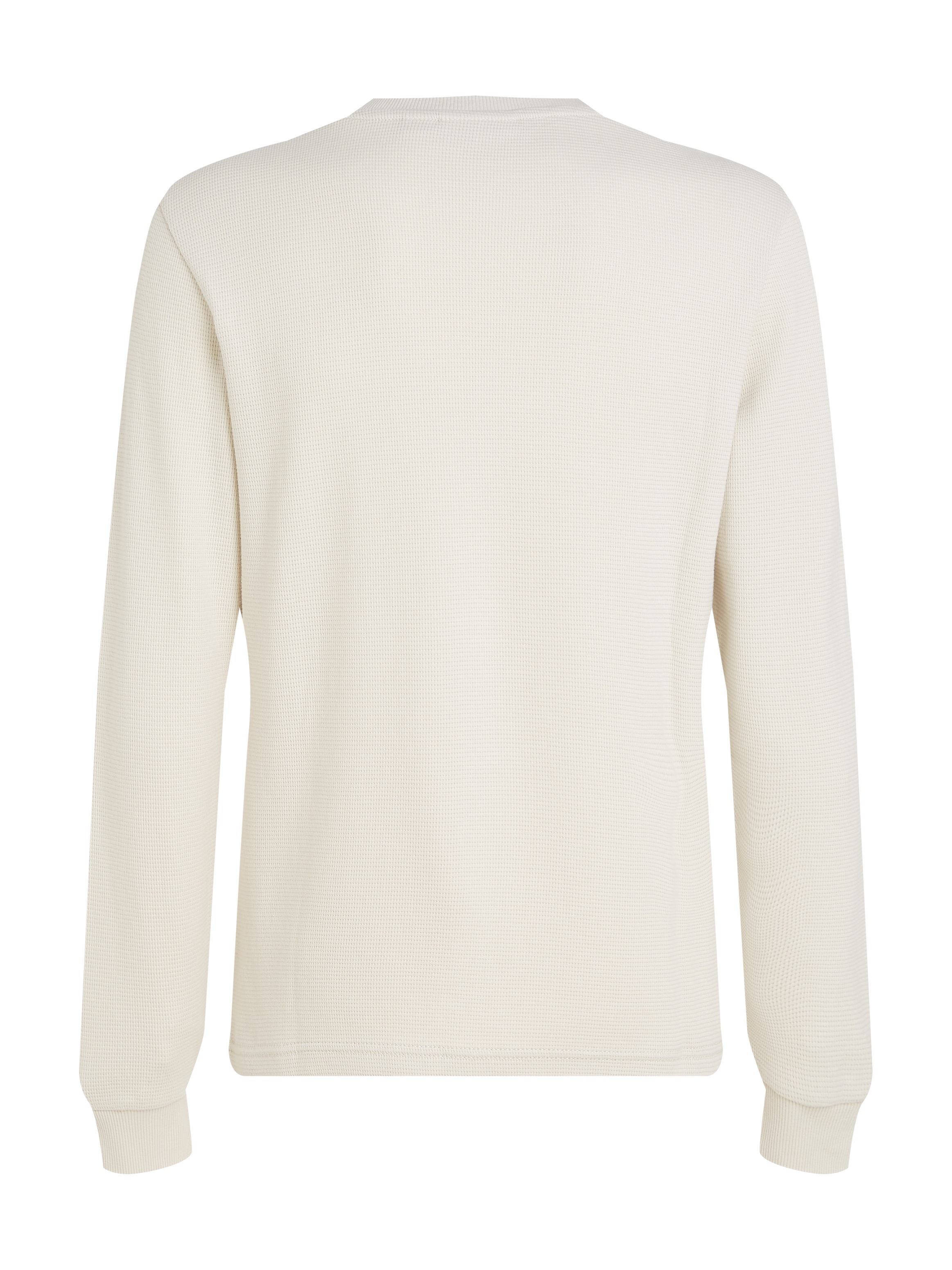 Calvin Klein Jeans Langarmshirt »WOVEN LABEL WAFFLE LS TEE«, Logodruck