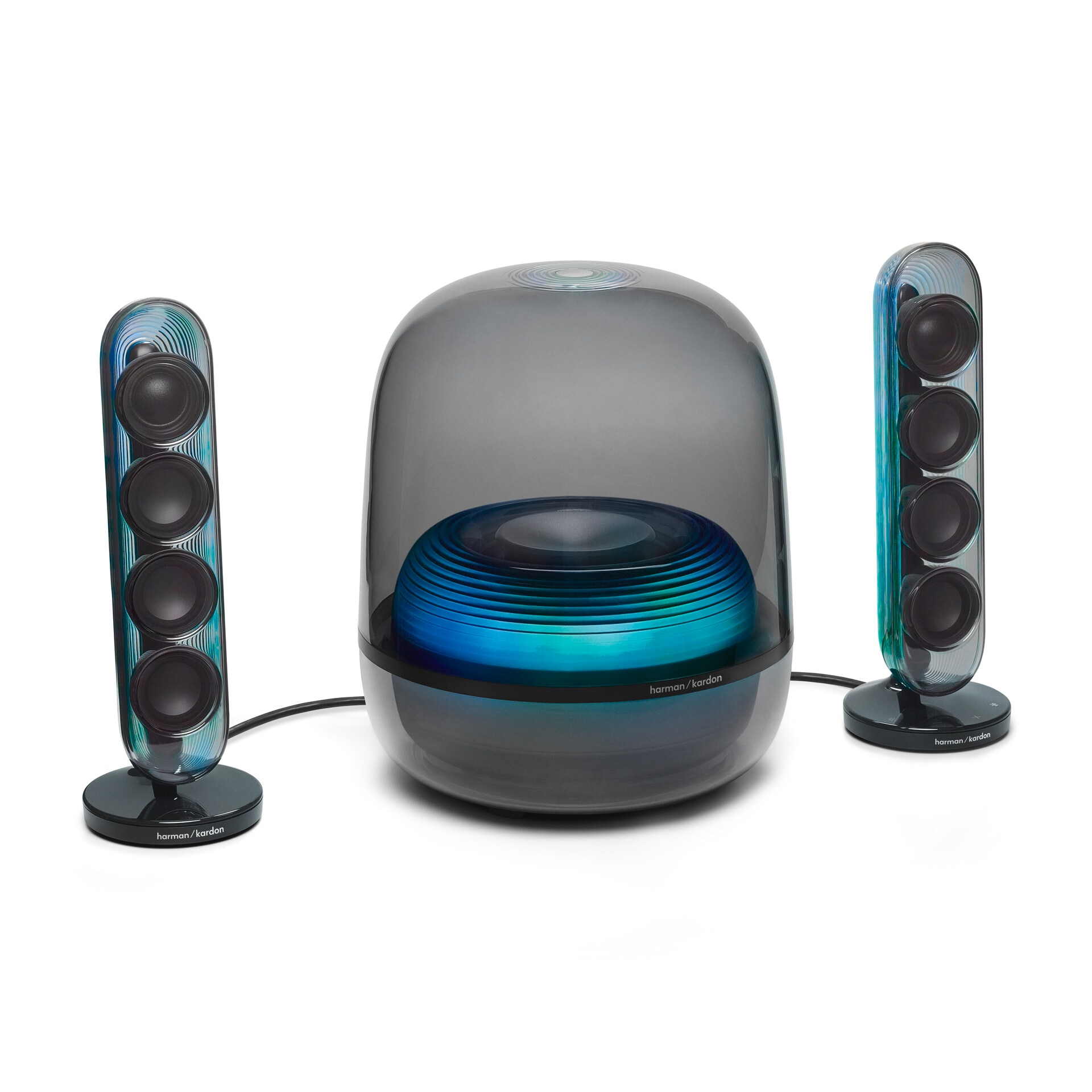 Harman/Kardon 2.1 Soundsystem »SoundSticks 5« 2.1 (A2DP Bluetooth | AVRCP Bluetooth | Bluetooth 190 W) 2.1-Channel Bluetooth Speaker mit HDMI