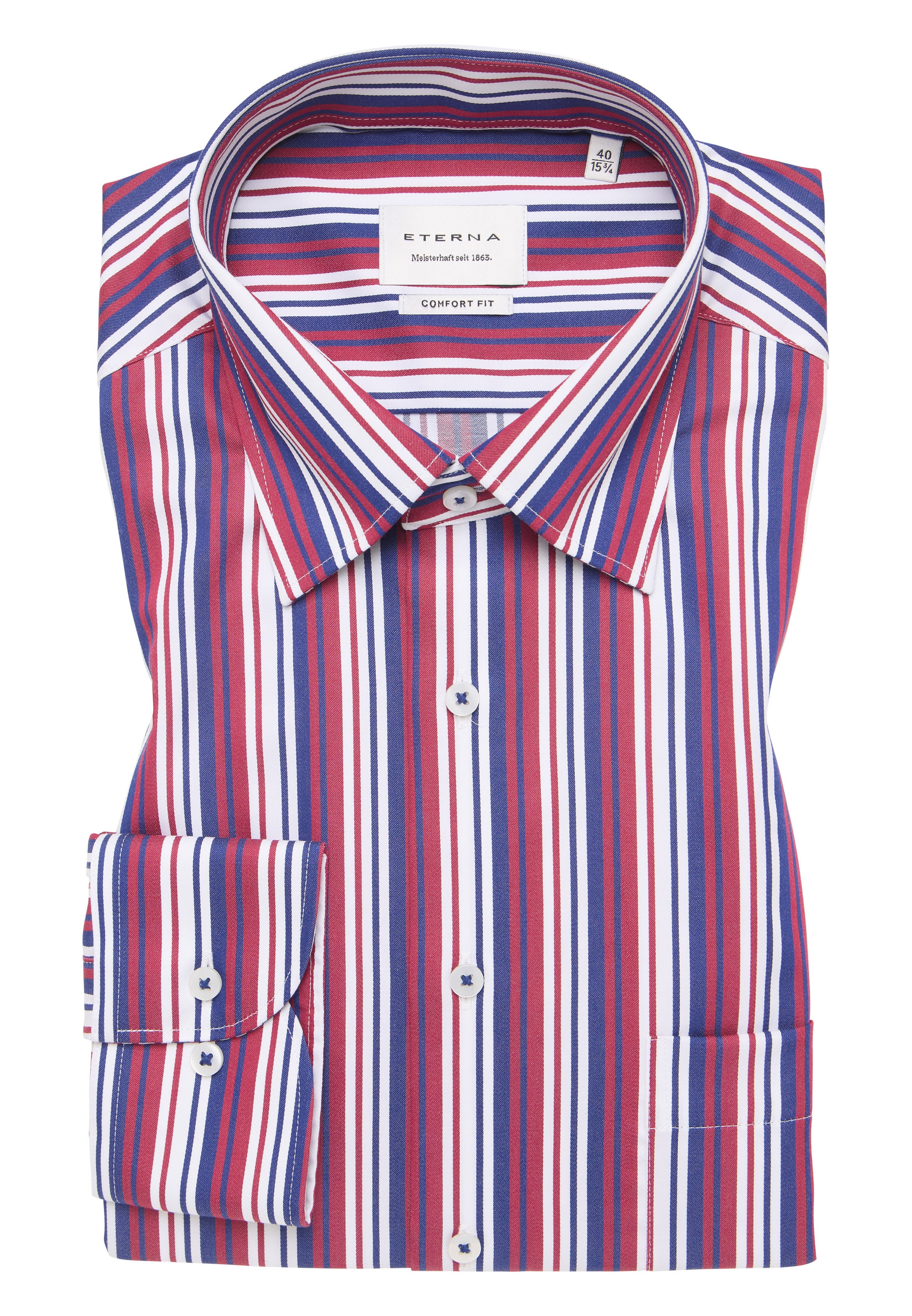 Eterna Langarmhemd »COMFORT FIT« NON IRON (bügelfrei)