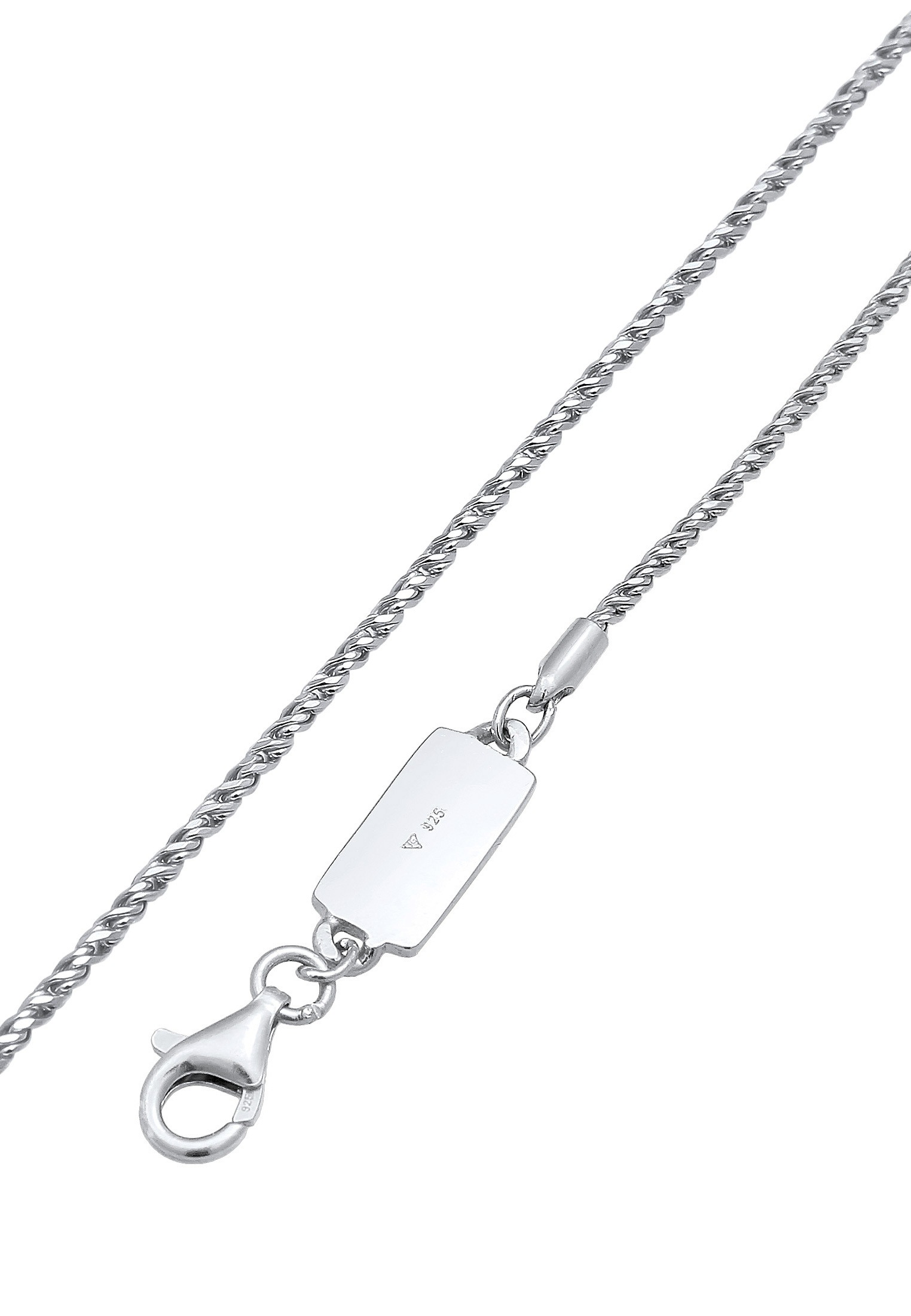 Kuzzoi Ketten und Armband Set »Schmuckset Kette Armband Kordel Basic 925 Silber«