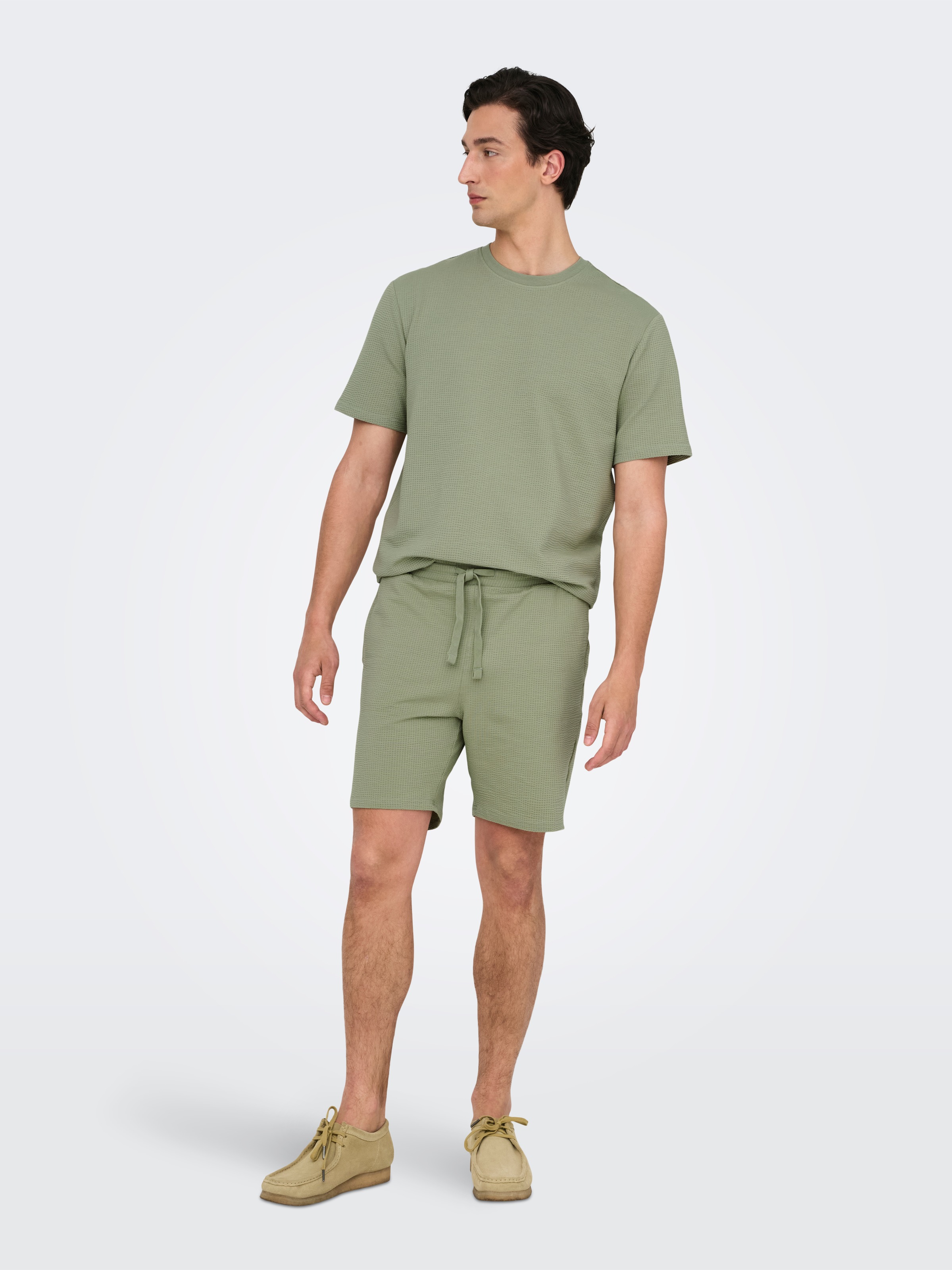 ONLY & SONS Shorts »ONSKIAN LIFE REG SEERSUCKER SHORTS NOOS«