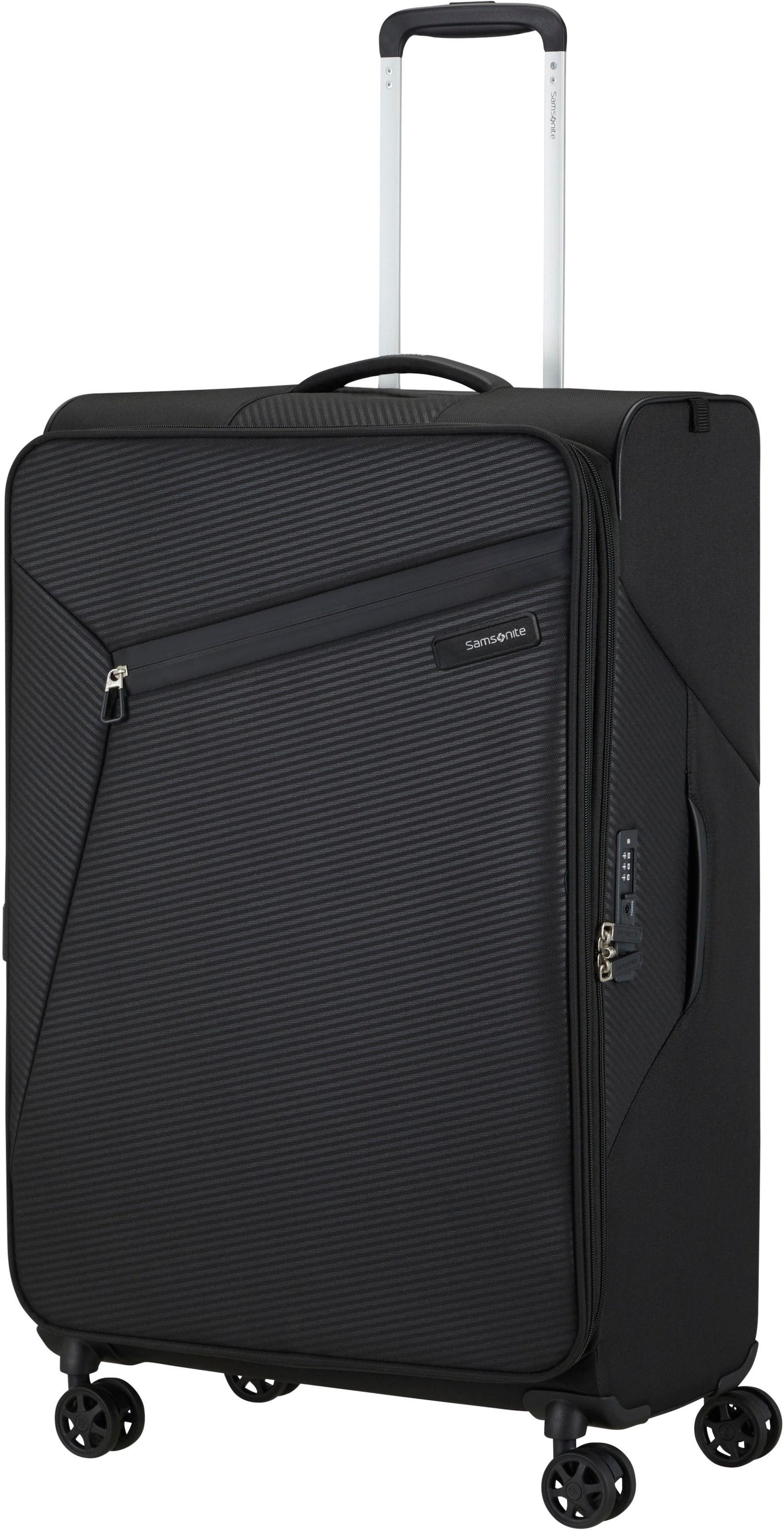 Samsonite Weichgepäck-Trolley »LITEBEAM, verschiedene Größen und Farben«, 4 Rollen, Reisekoffer Aufgabegepäck Trolley Volumenerweiterung bei M/L