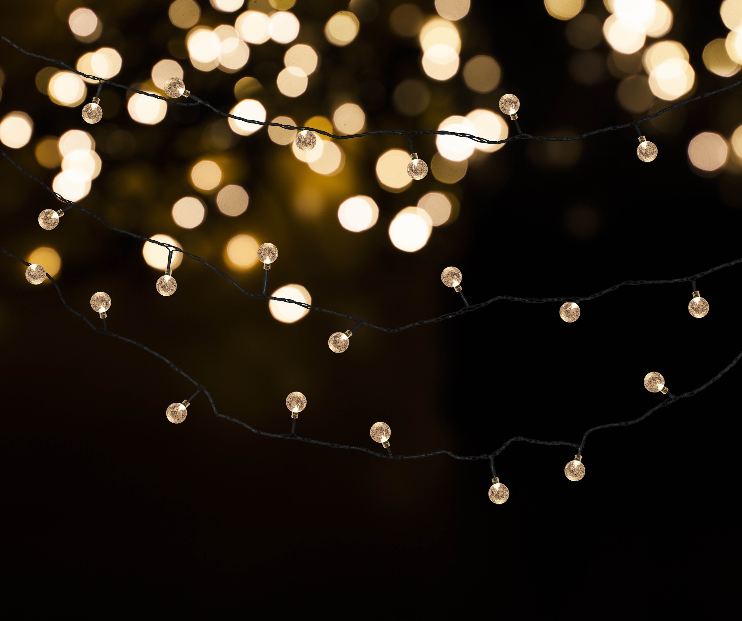 näve LED-Lichterkette »Becul« 50 Stk.-flammig Solar, 50 Leuchtkugeln, 8 Leuchtmodi per Fernbedienung inkl., Timer