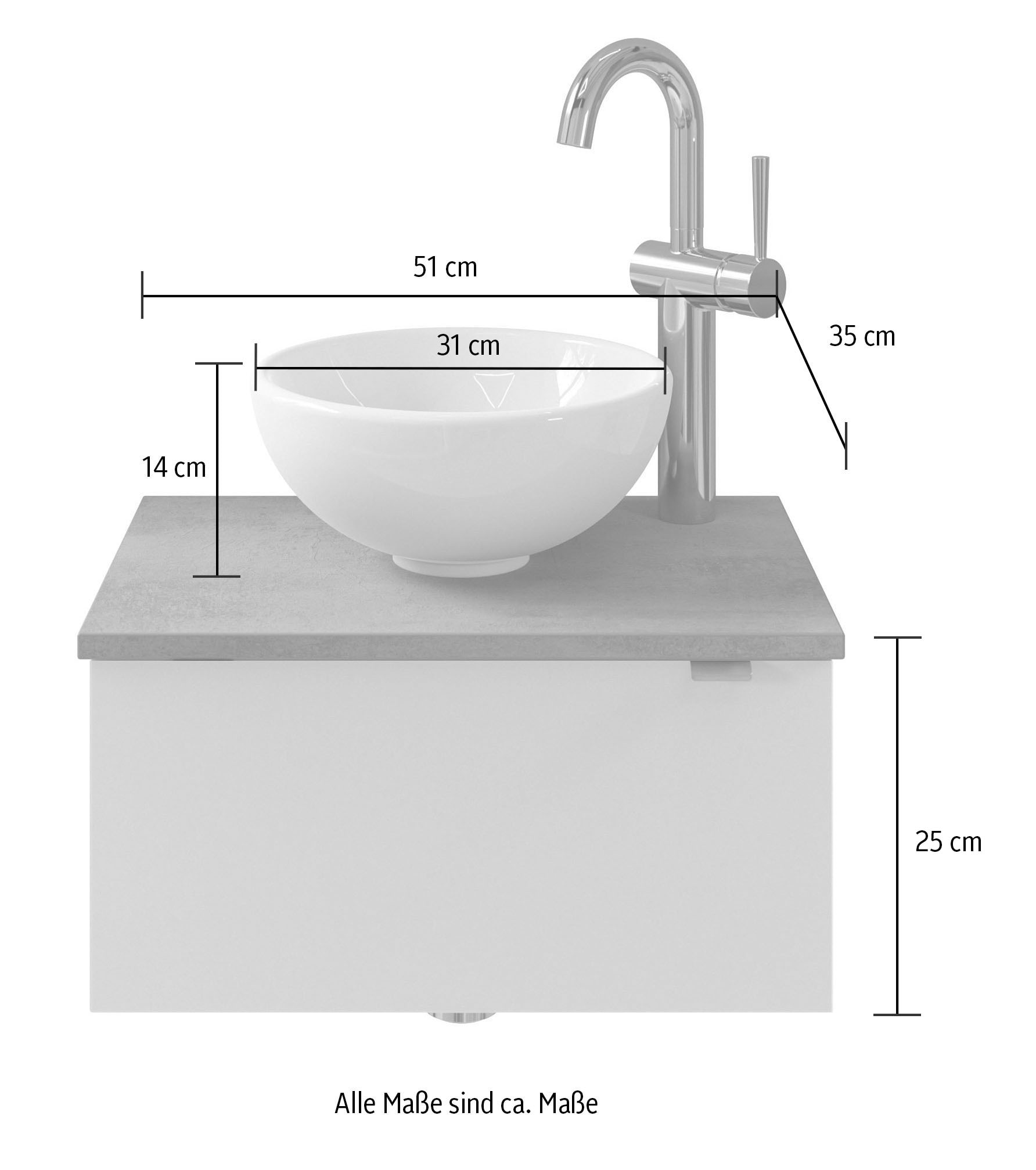 Saphir Badmöbel-Set »Serie 6915« 4 Stk. tlg.