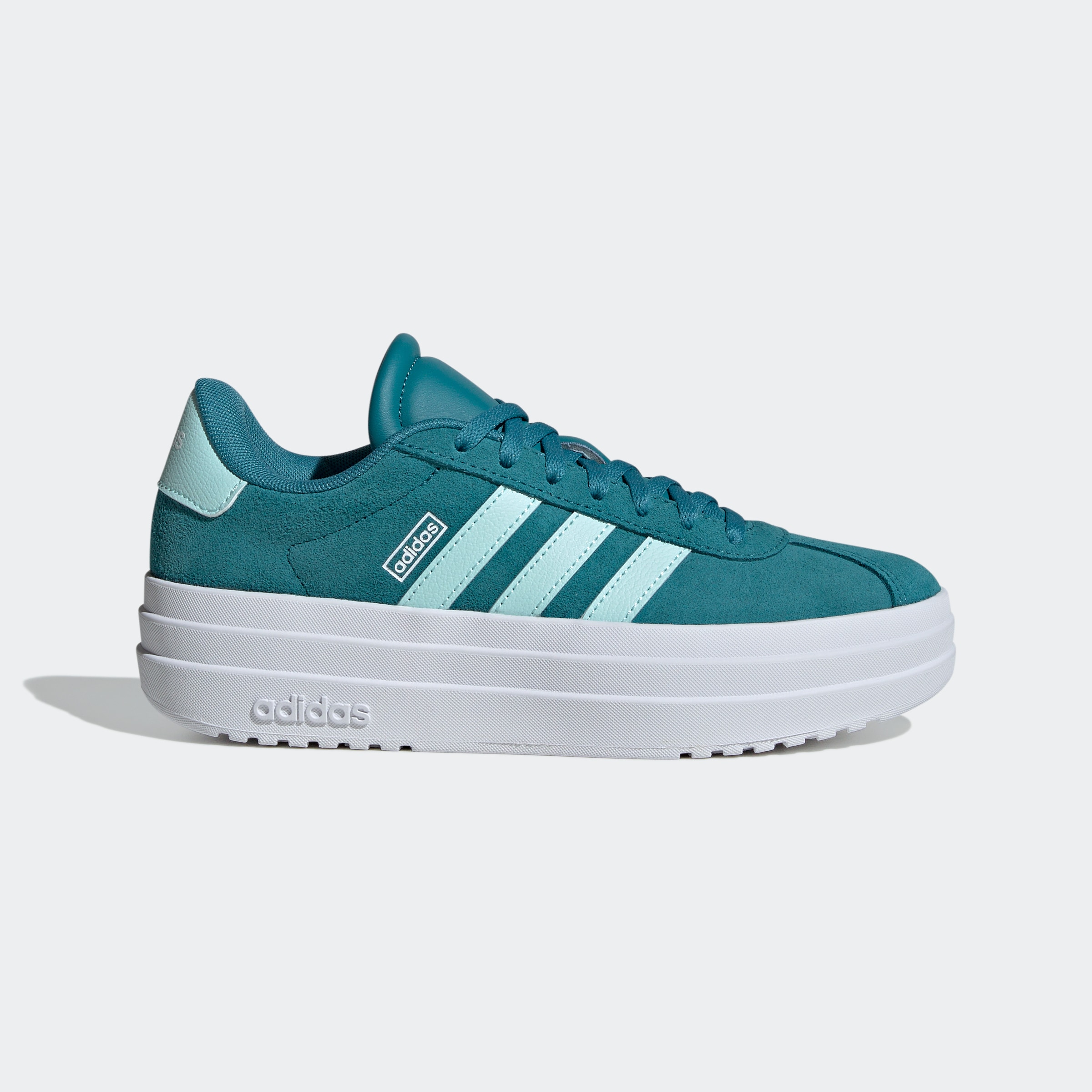 adidas Sportswear Plateausneaker »VL COURT BOLD LIFESTYLE KIDS«, Design auf den Spuren des adidas Gazelle Bold