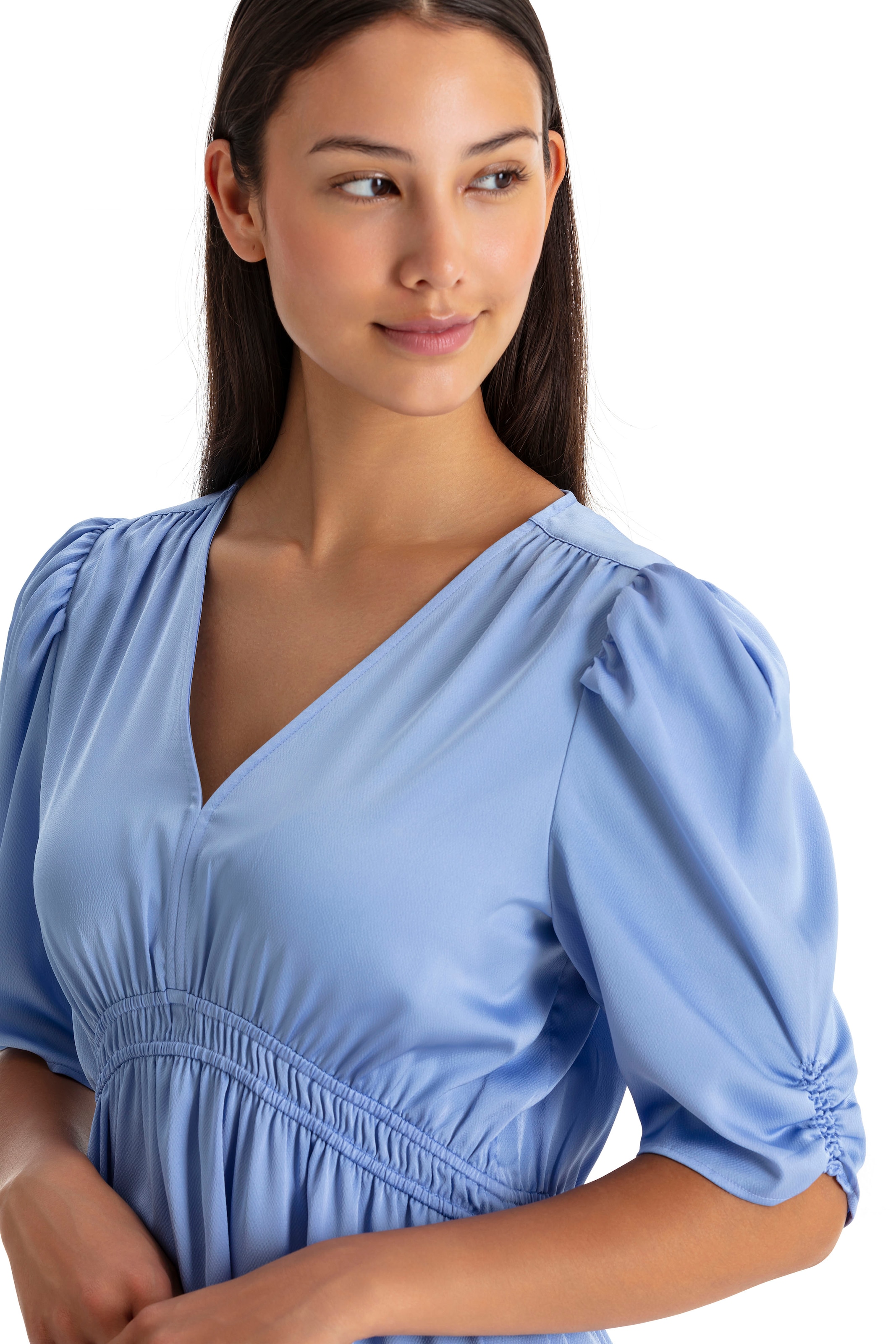 BOSS ORANGE Blusenkleid »C_Dizziano_1«, mit Raffungen
