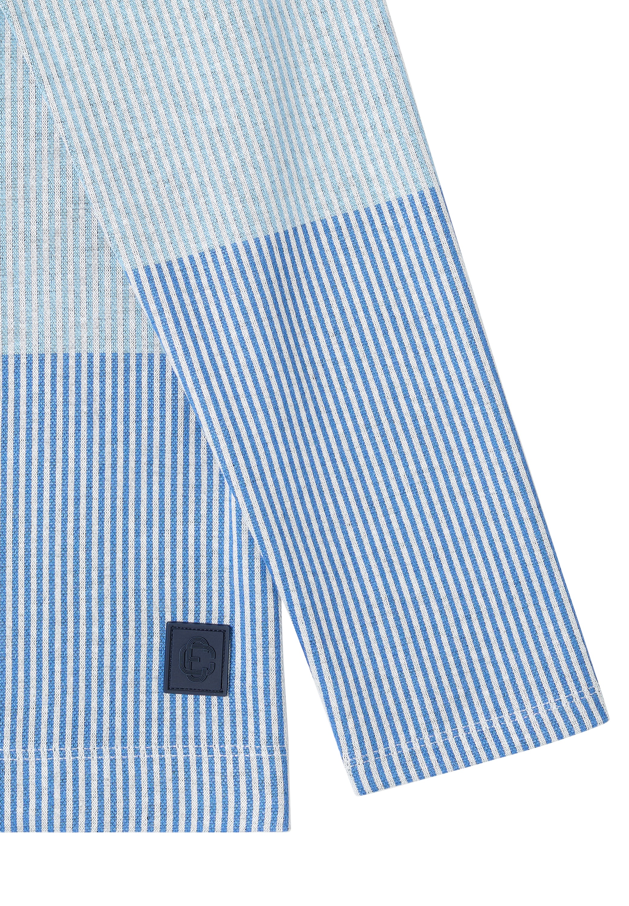 Cecil Jacquardpullover im Colorblocking-Look