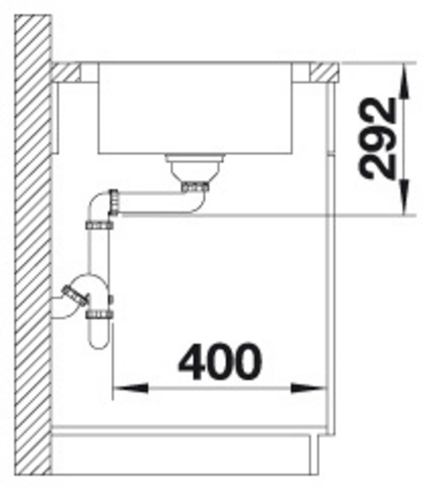 Blanco Edelstahlspüle »DINAS XL 6 S« 1 Stk. tlg. zum wechselseitigen Einbau geeignet