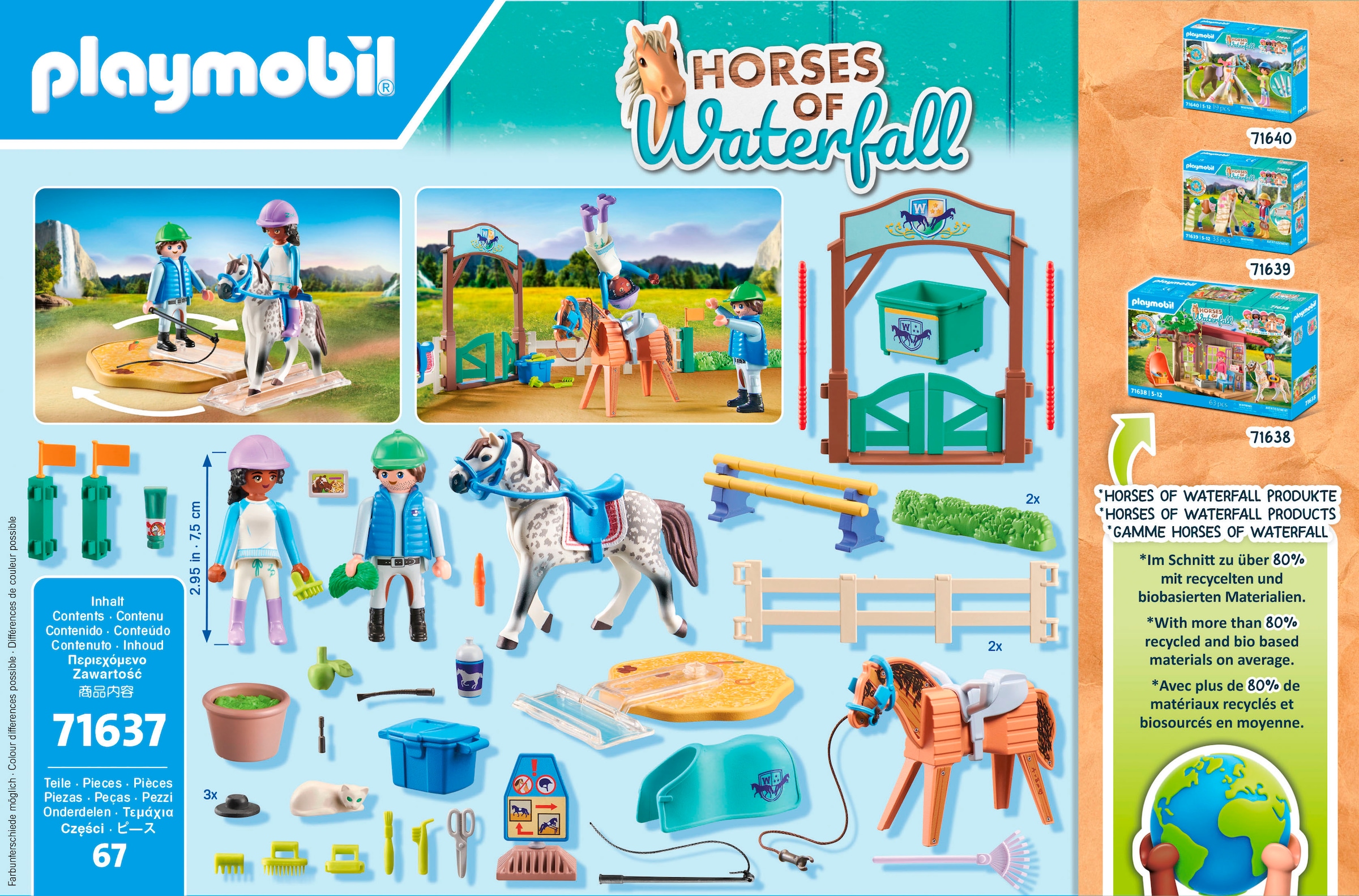 Playmobil® Konstruktions-Spielset »Moderne Reitschule (71637), Horses of Waterfall« Made in Europe